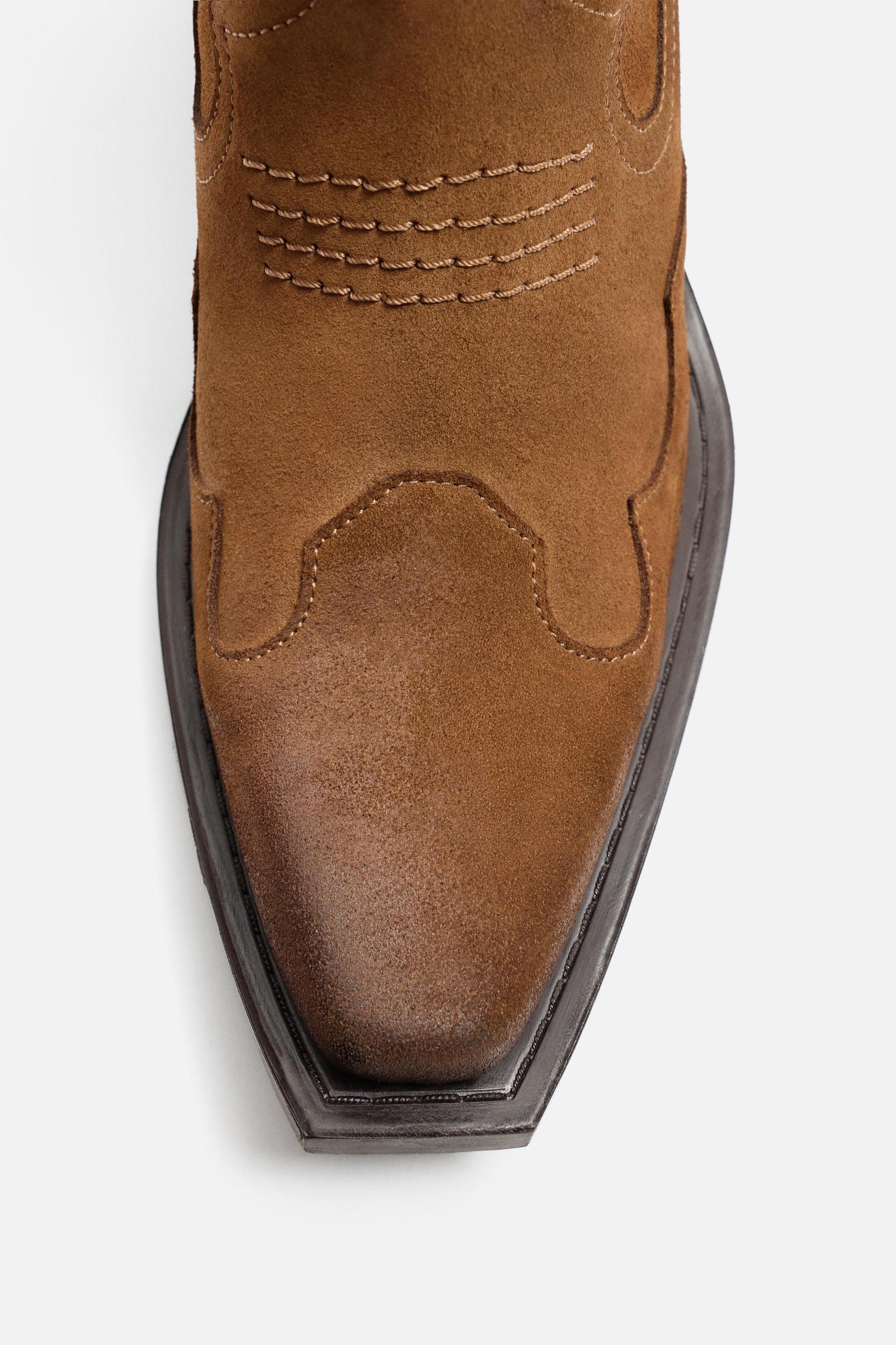 LEATHER COWBOY BOOTS Product Image