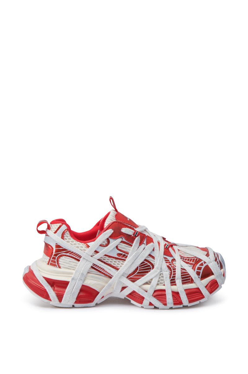 AZALEA WANG SELIE RED FLAT SNEAKER Product Image