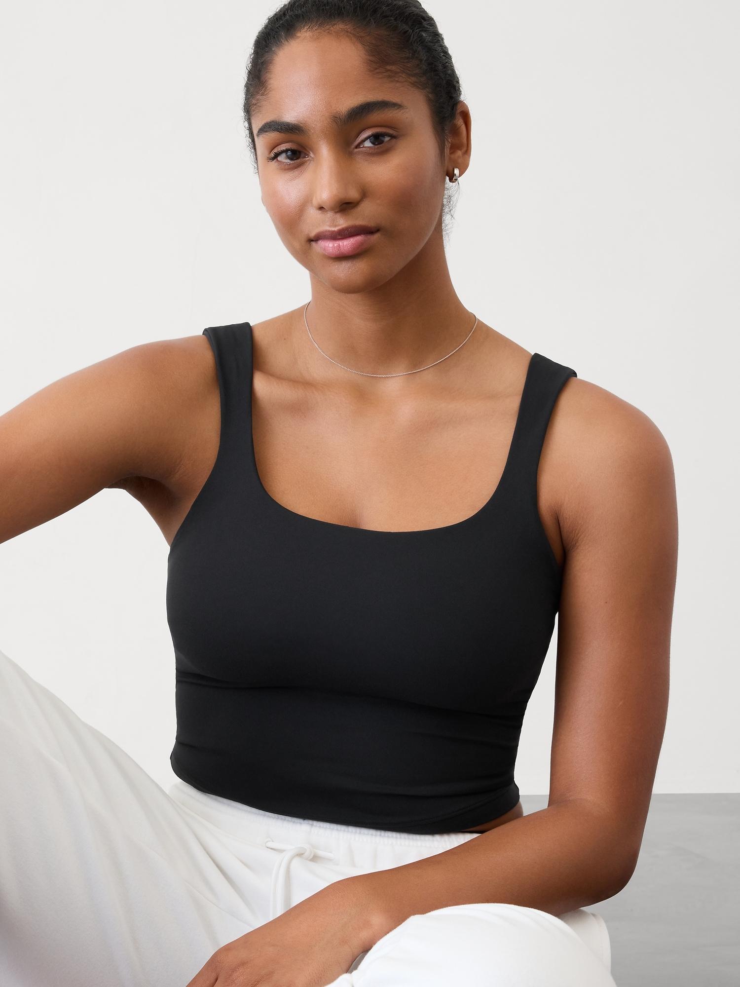 Transcend Square Neck Crop Sports Bra A-C Product Image