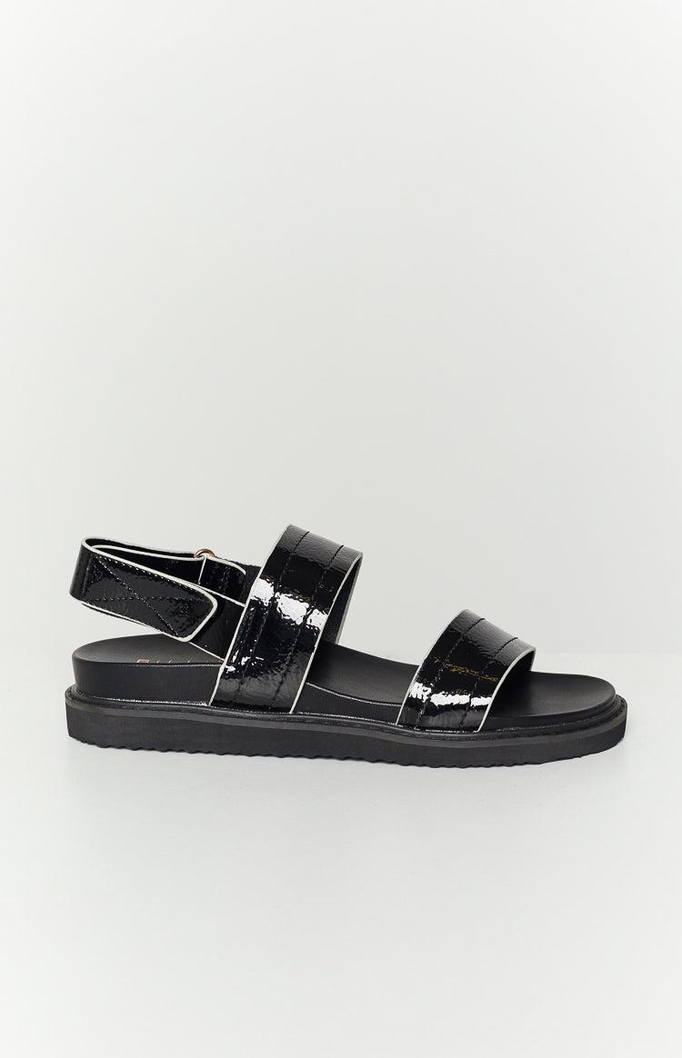 Billini Zyla Black Crinkle Sandal Product Image