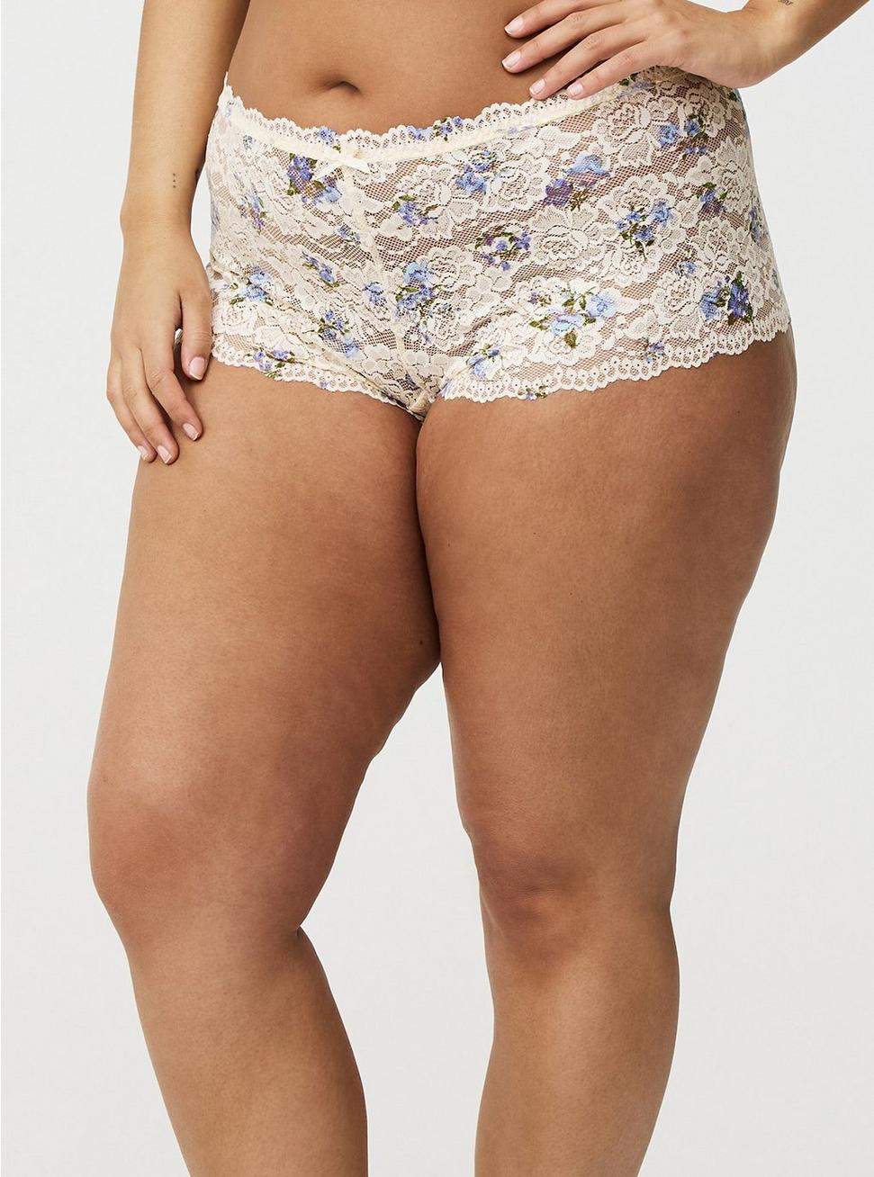 Mid-Rise Simply Lace Cheeky Panty Product Image