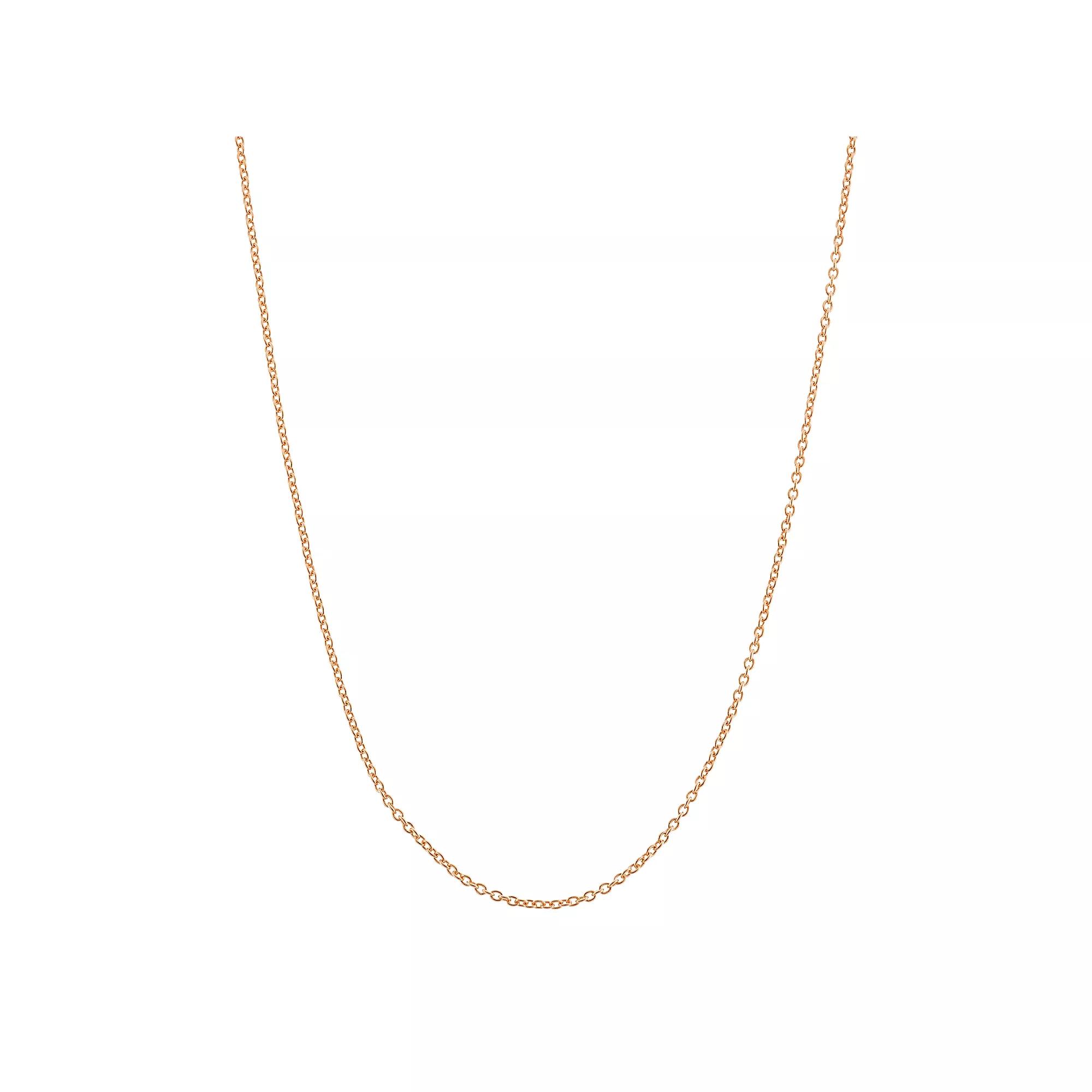 Jordan Blue 14k Rose Gold-Plated Silver Adjustable Cable Chain Necklace - 22 in., Women's, Size: 22", Pink Product Image