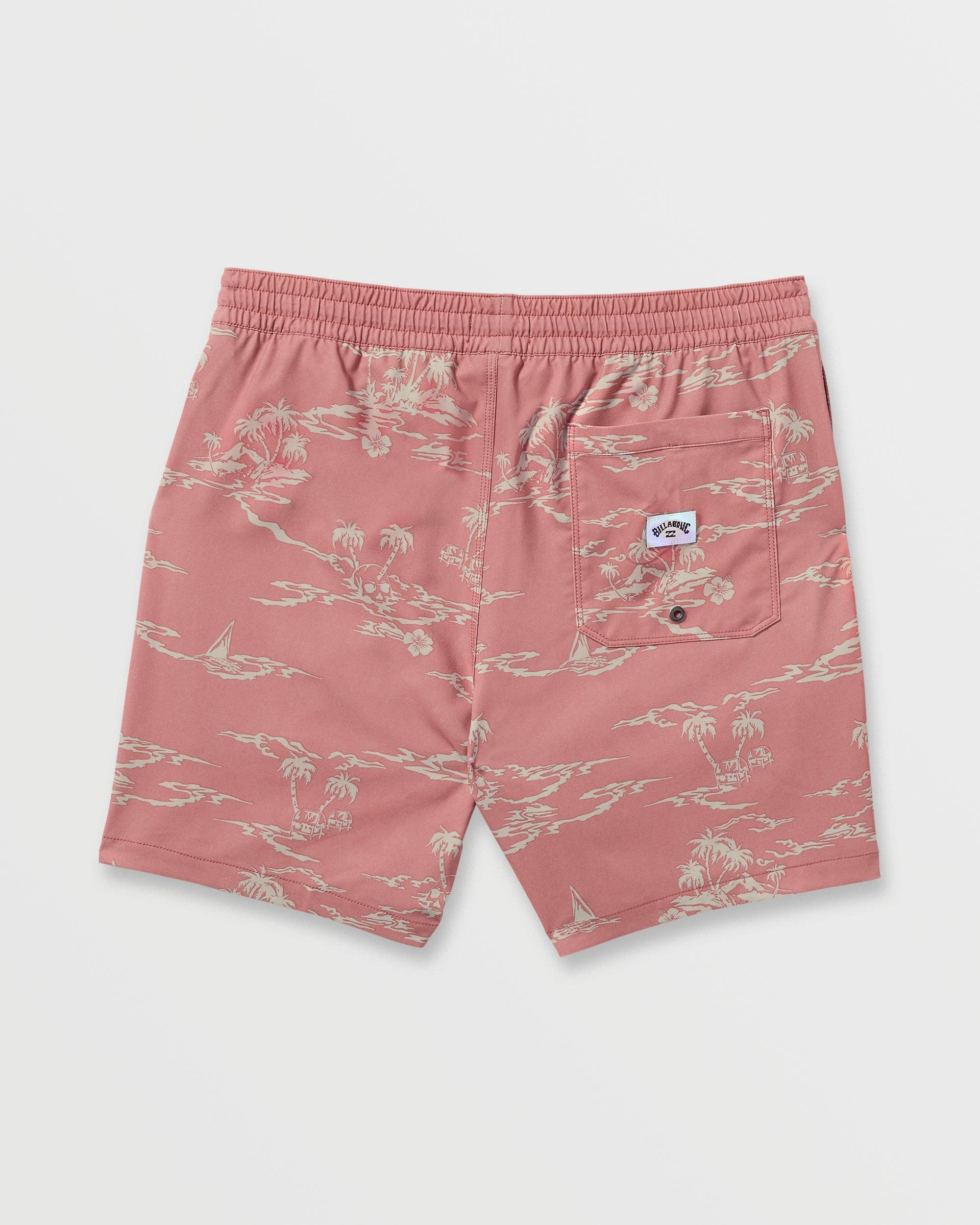 Lineup Laybacks 16" Trunks - Dusty Rose Male Product Image
