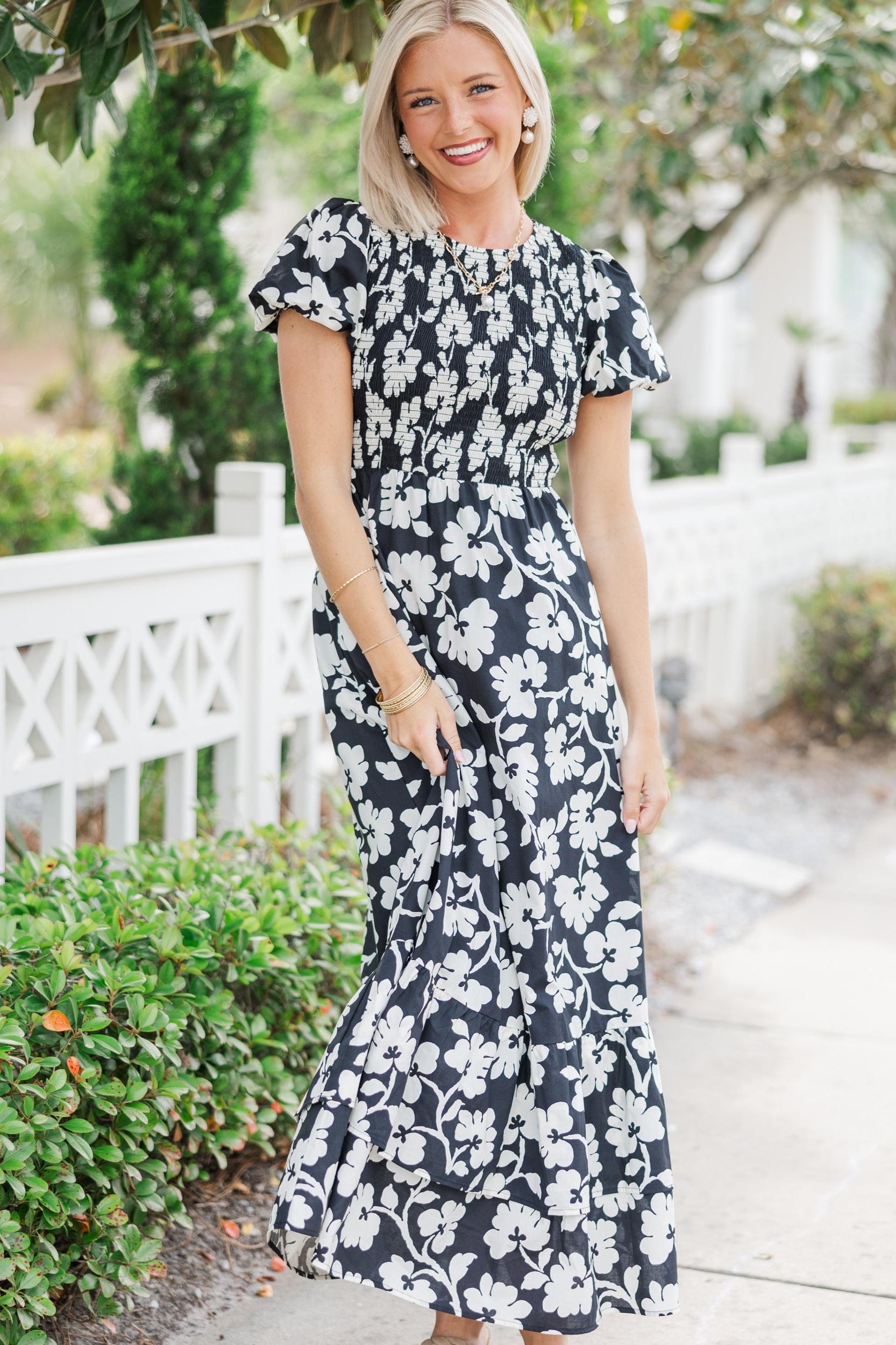 Make The Right Choice Black Floral Maxi Dress Female Product Image