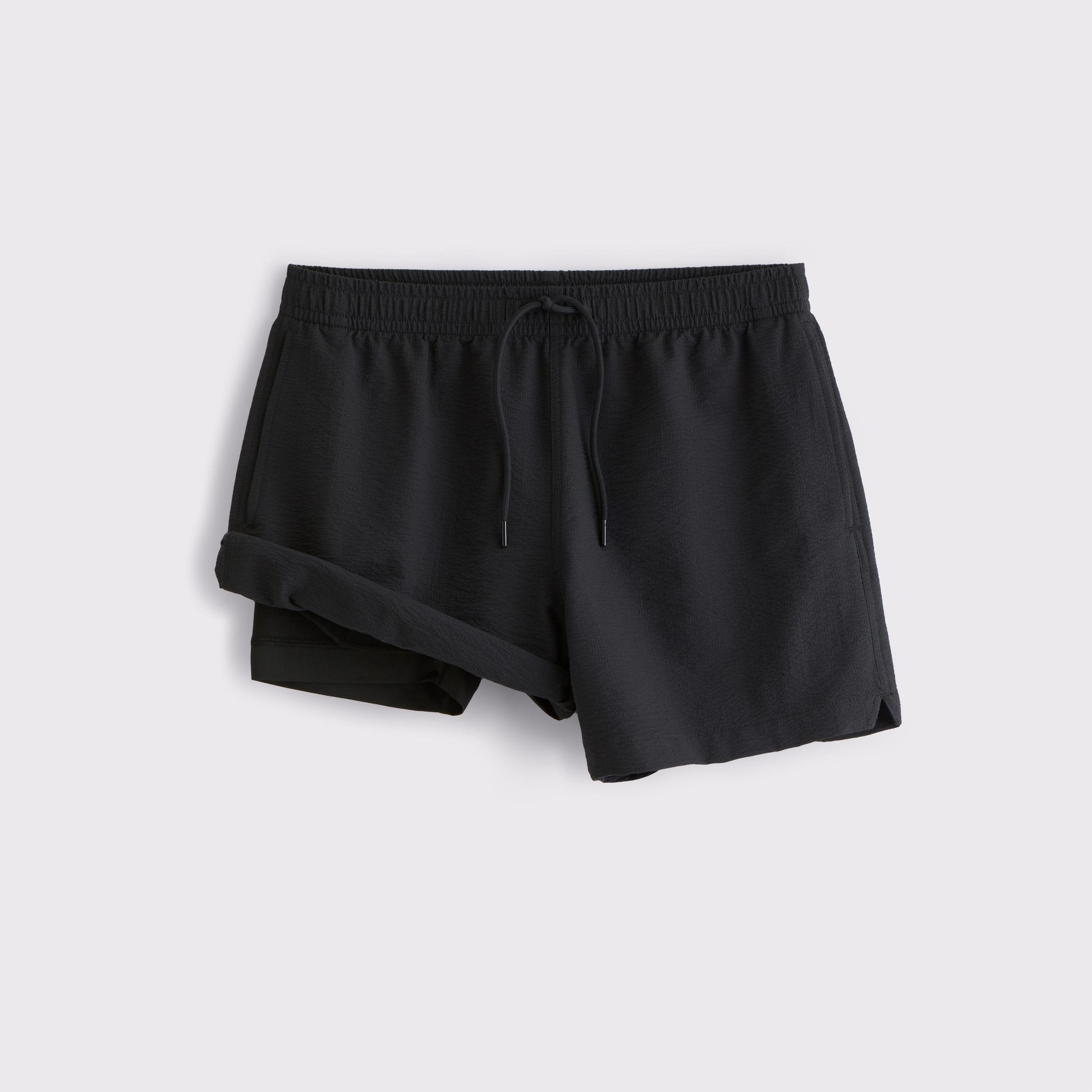 Pull-On Micro-Seersucker Swim Trunk Product Image