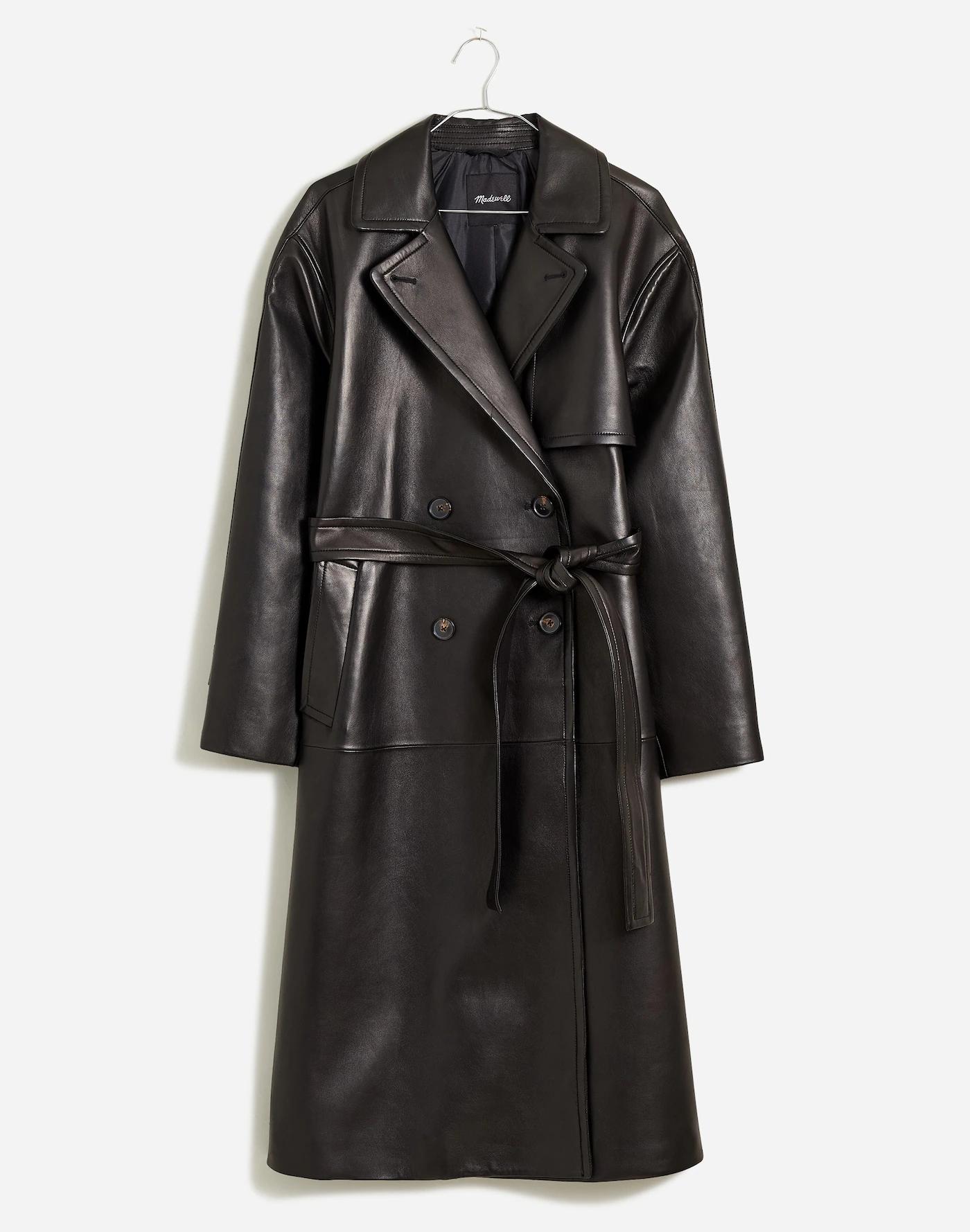 The Signature Trench Coat in Leather Product Image