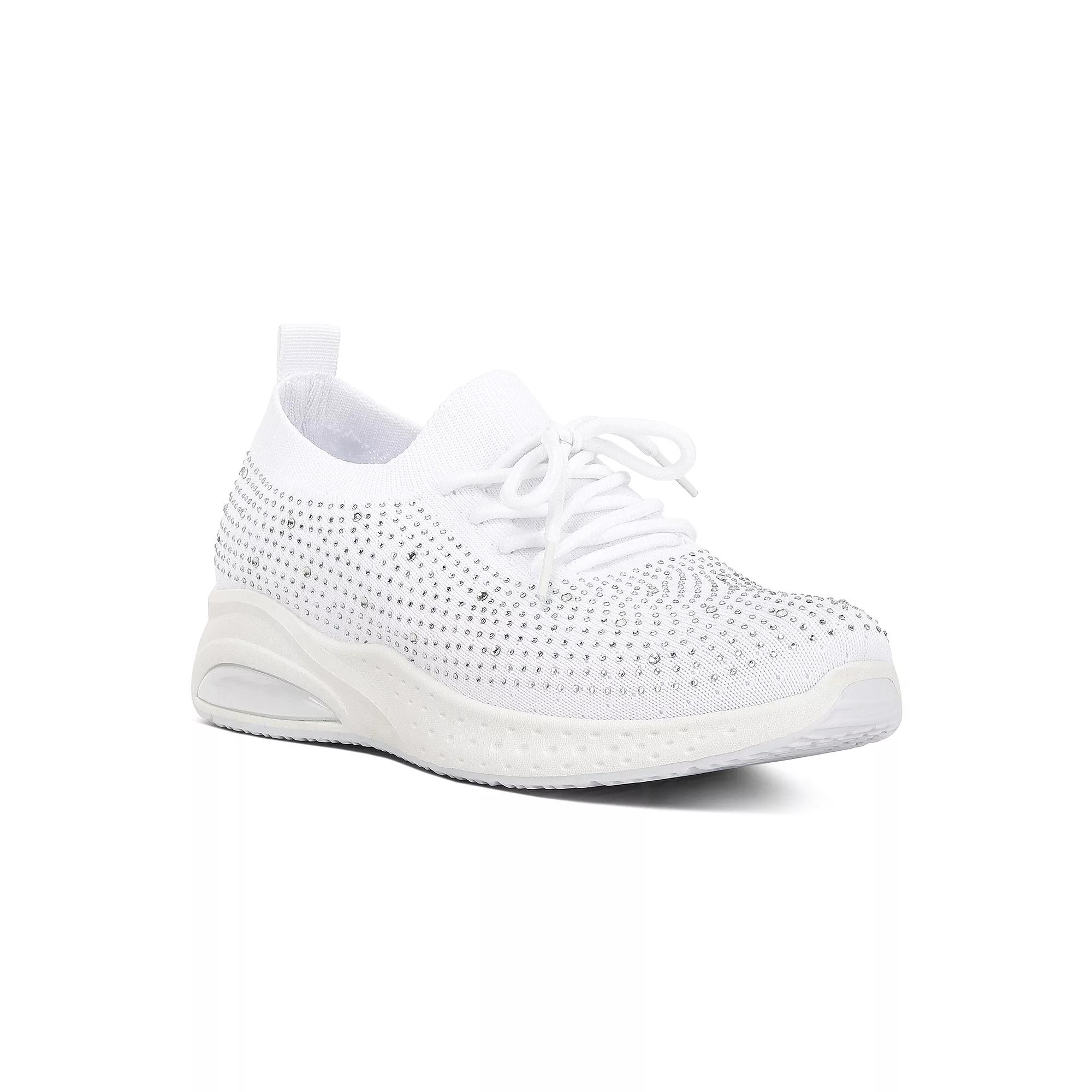 London Rag Elizha Women's Stud Sneakers, Size: 5, White Product Image