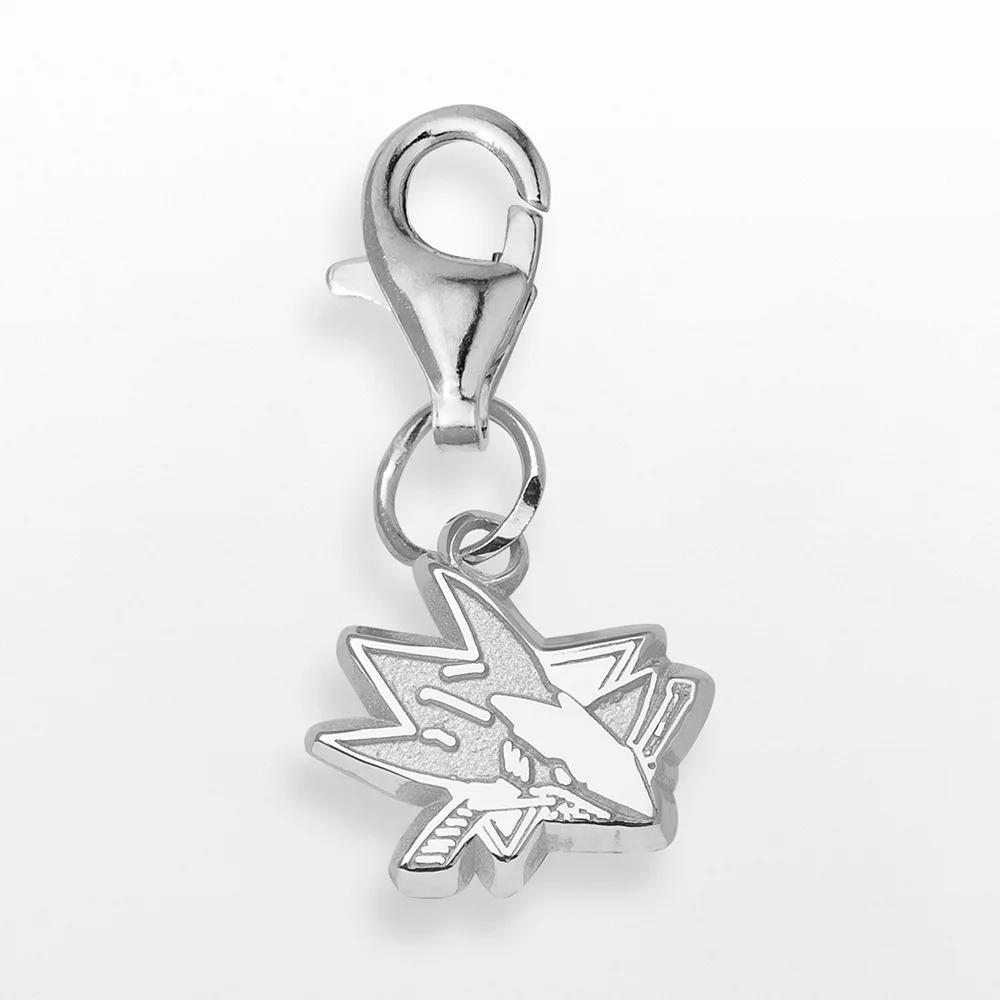 LogoArt San Jose Sharks Sterling Silver Logo Charm, Women's Product Image