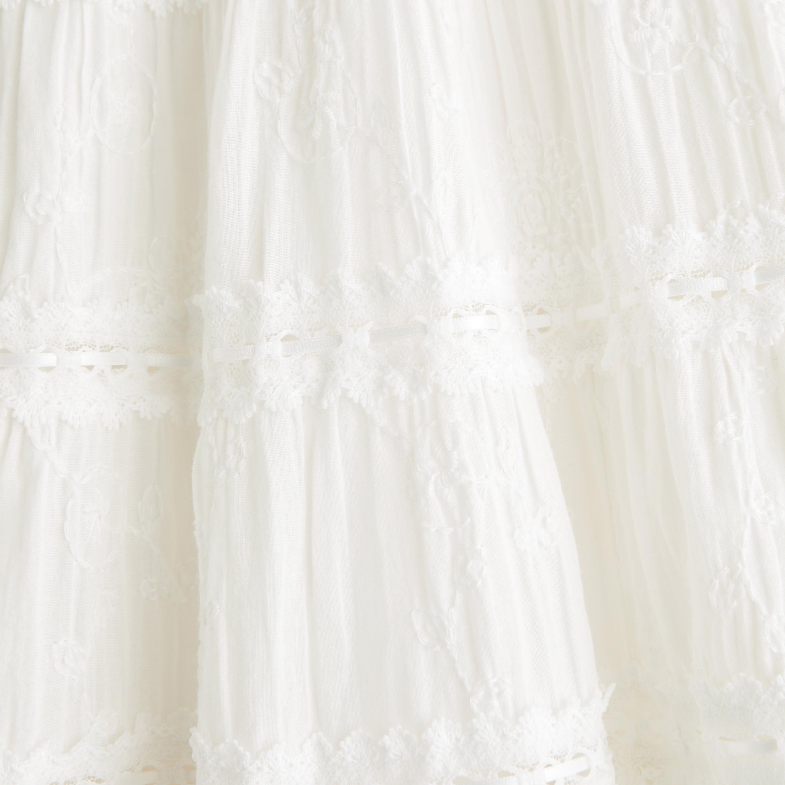 Lace Tie-Front Mini Dress Product Image