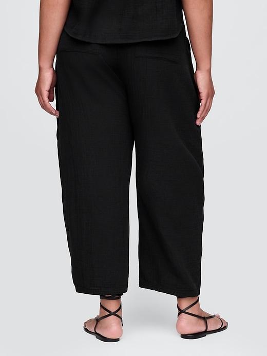Cotton Gauze Easy Barrel Pants Product Image