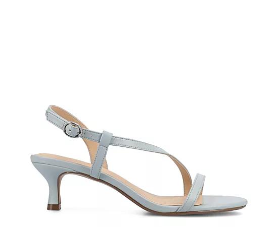 Journee Jemry Women's Crossover Strap Kitten Heel Dress Sandals,  Product Image