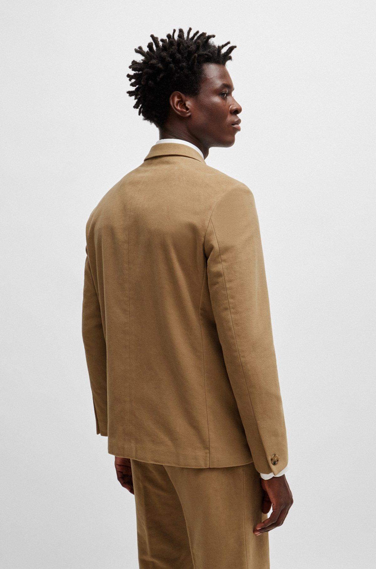 Relaxed-fit double-breasted jacket in cotton twill Product Image
