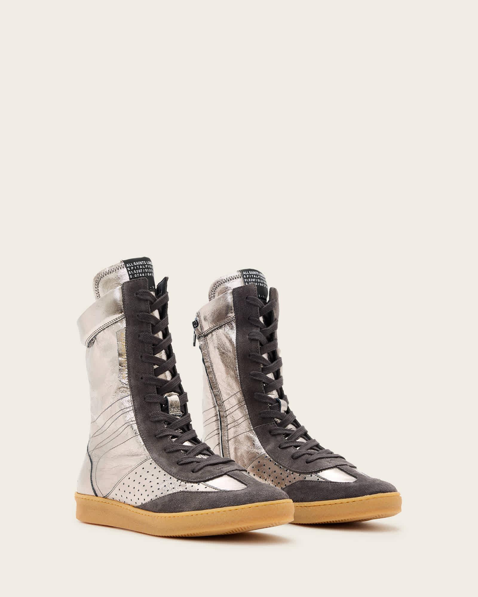 Lousie Leather High Top Sneakers Product Image