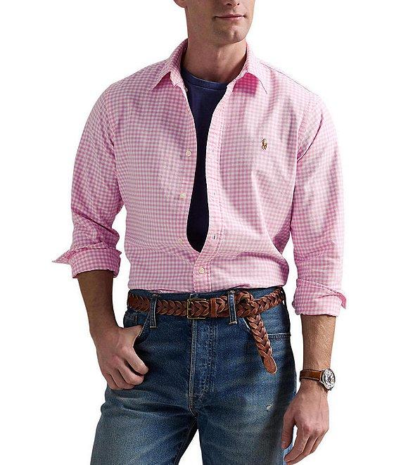 Polo Ralph Lauren Classic Fit Gingham Oxford Long Sleeve Plaid Shirt Product Image