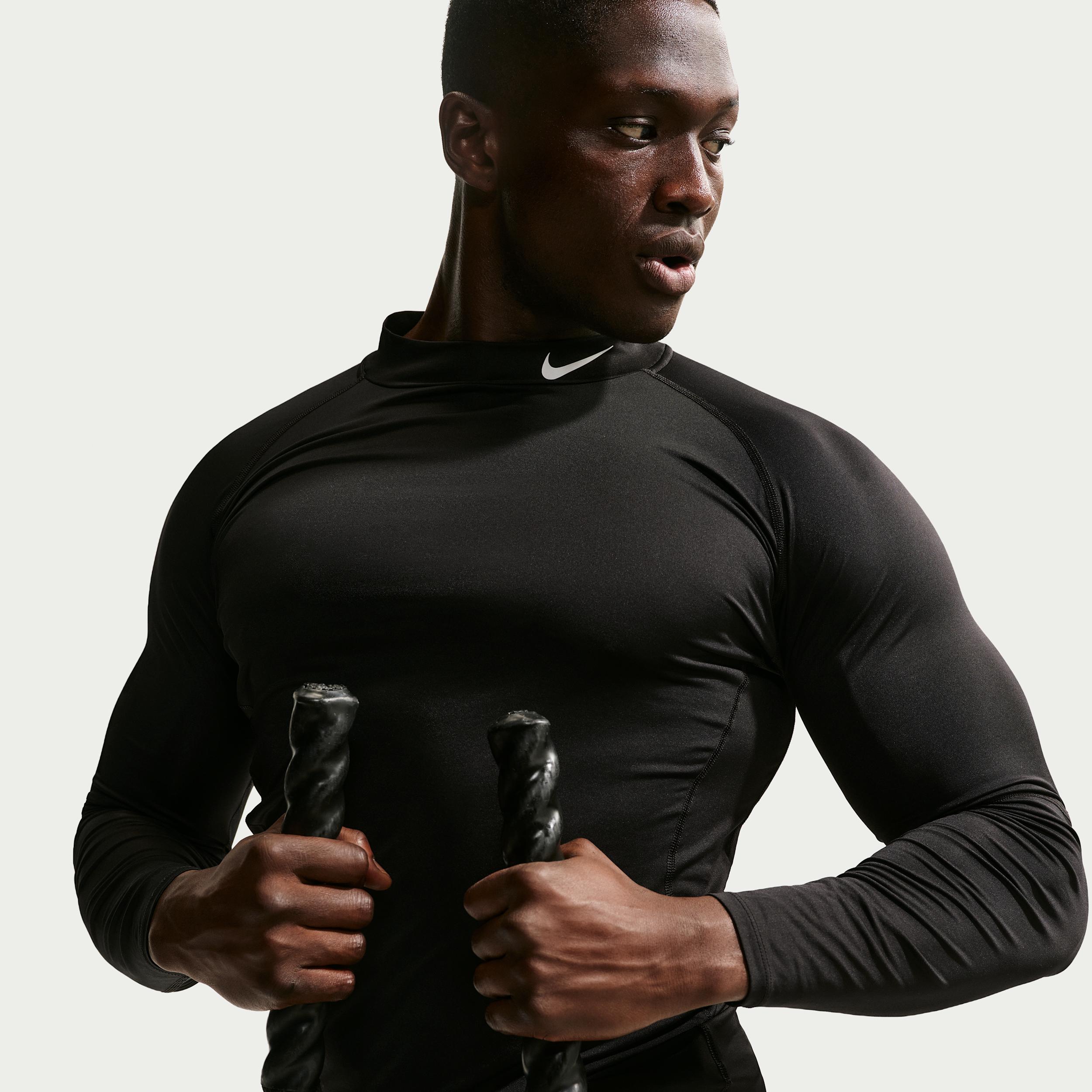 Men's Nike Pro Dri-FIT Fitness Mock-Neck Long-Sleeve Top Product Image