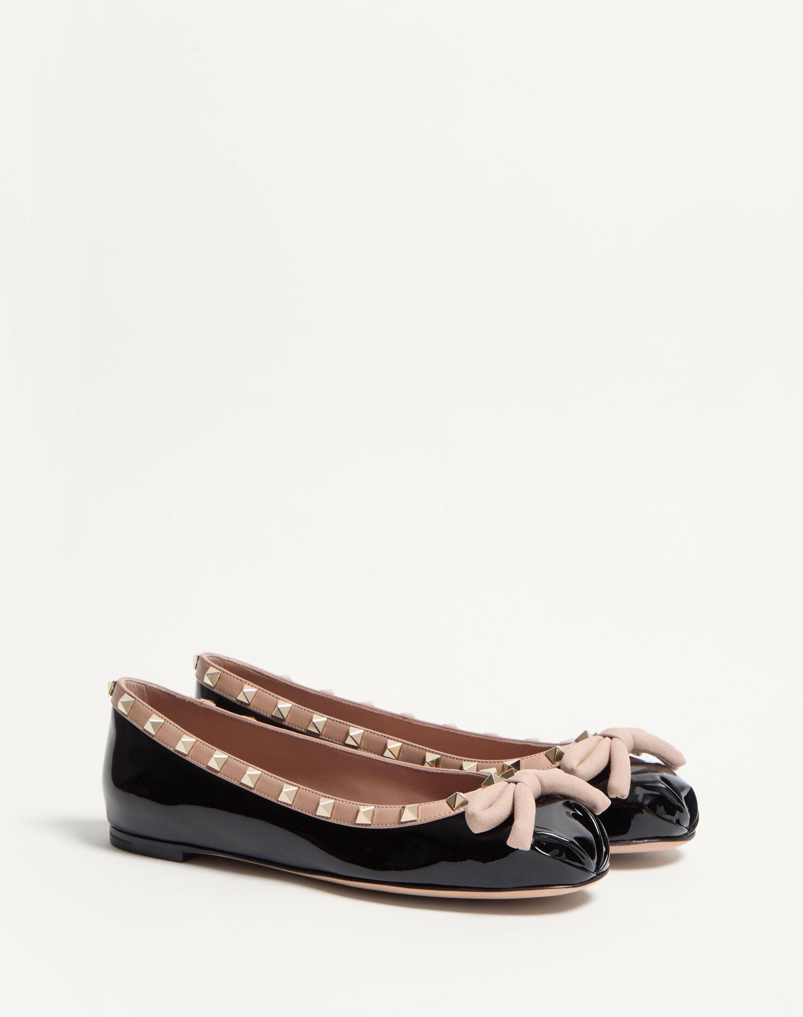 Rockstud Patent Leather Ballerina Product Image