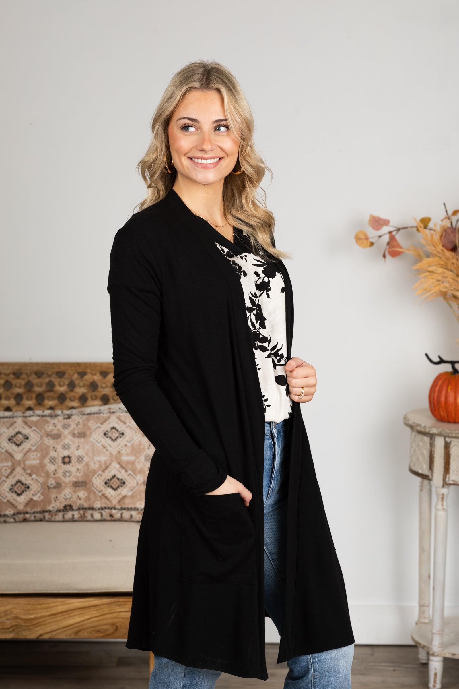 Relaxed Pocket Open Cardigans Product Image