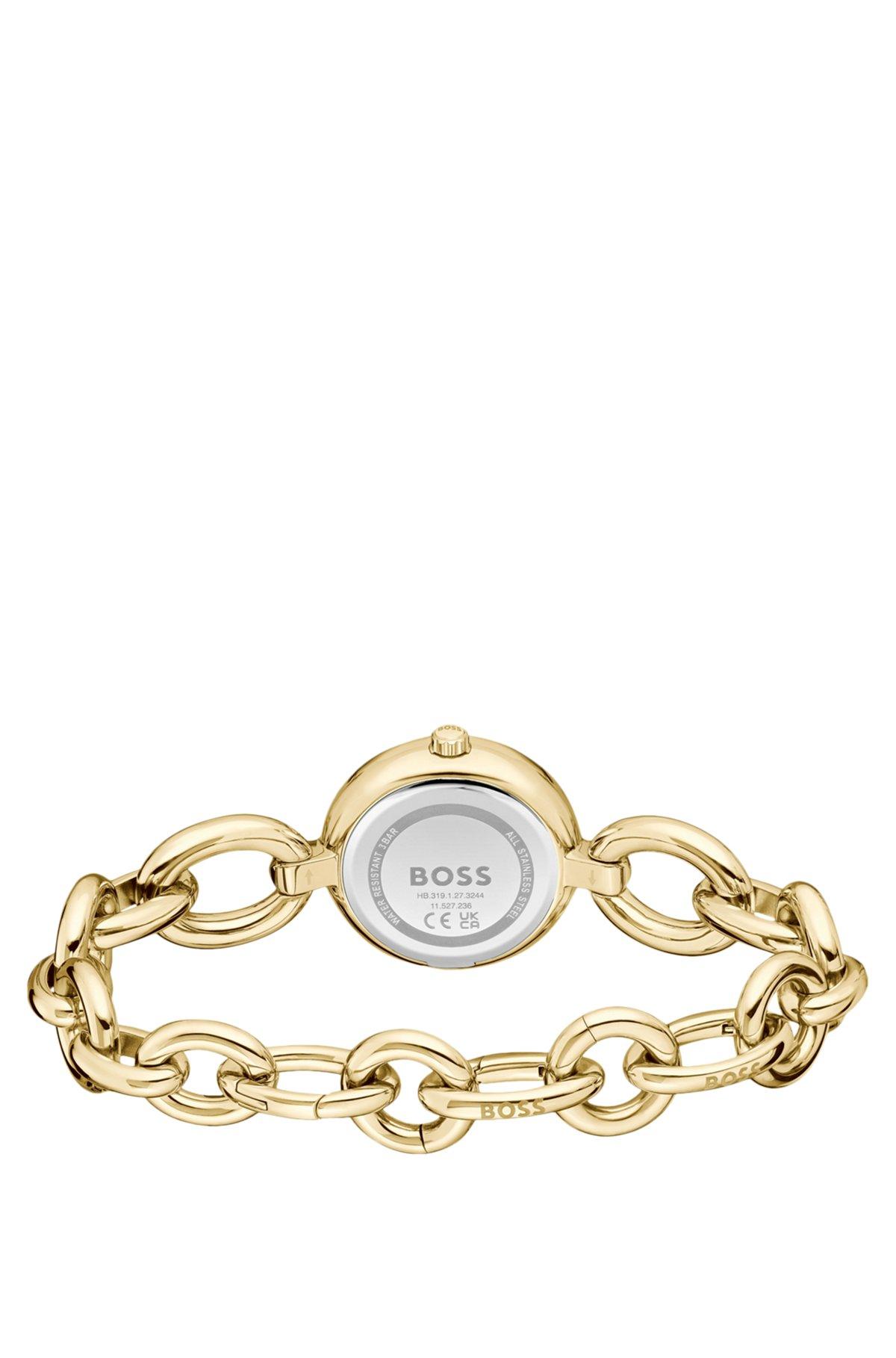 BOSS - Gold-tone watch with ring bracelet Product Image