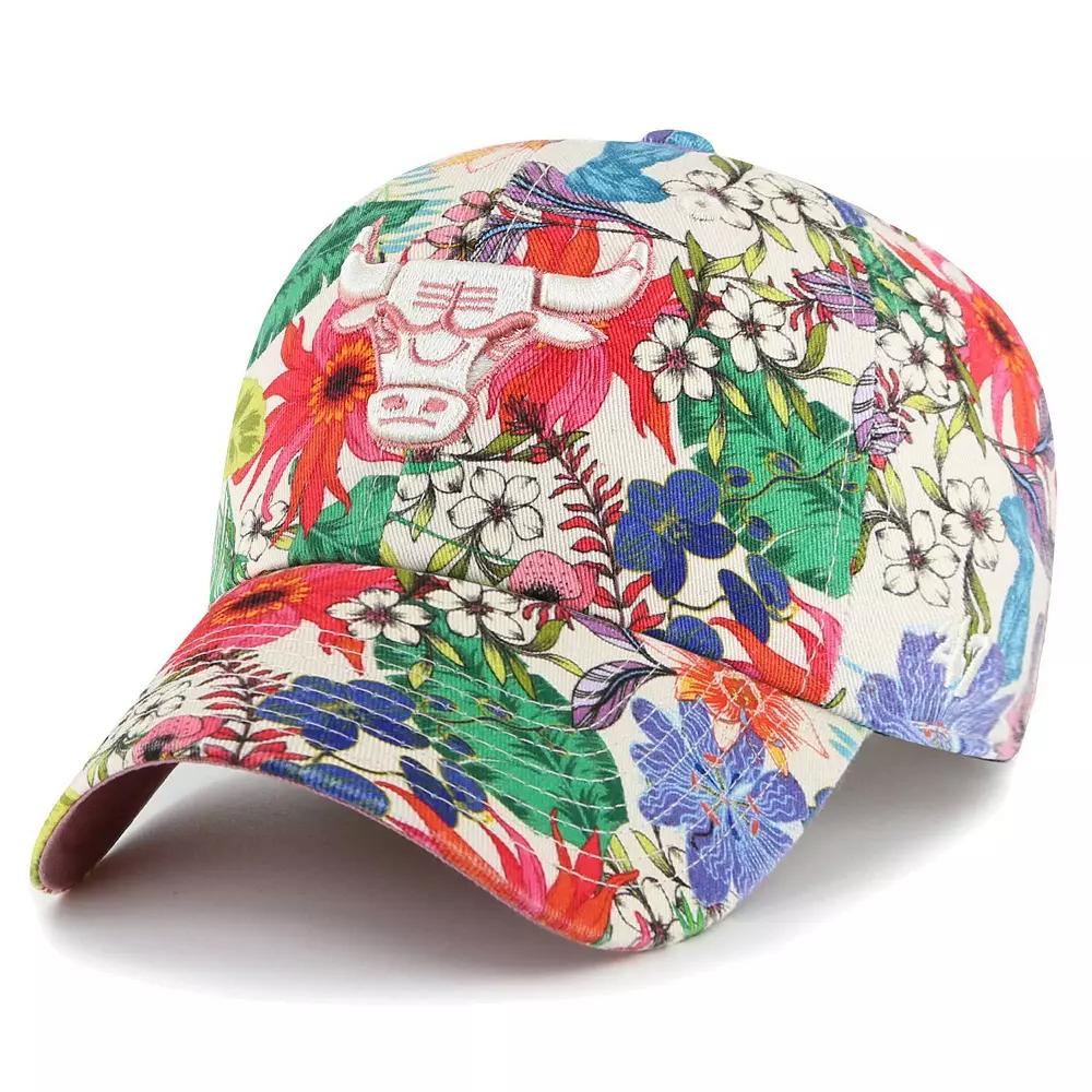 Women's '47 Cream Chicago Bulls Pollinator Clean Up Adjustable Hat, Beige Product Image