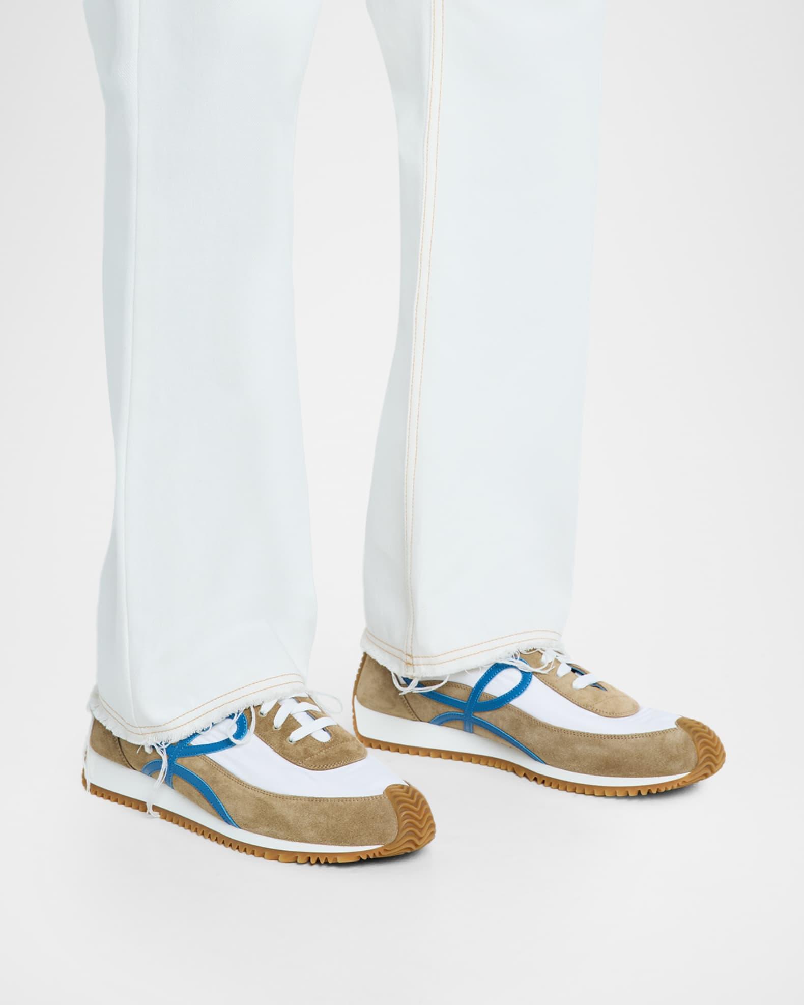 Men's Flow Runner 2.0 Nylon and Suede Sneakers Product Image