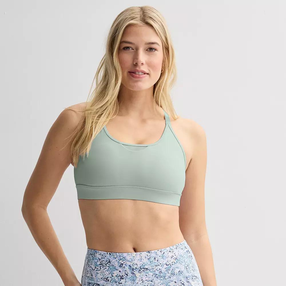 Women's Tek Gear® Ultrastretch Adjustable Mesh Sports Bra, Size: Small, Ostego Bay Product Image