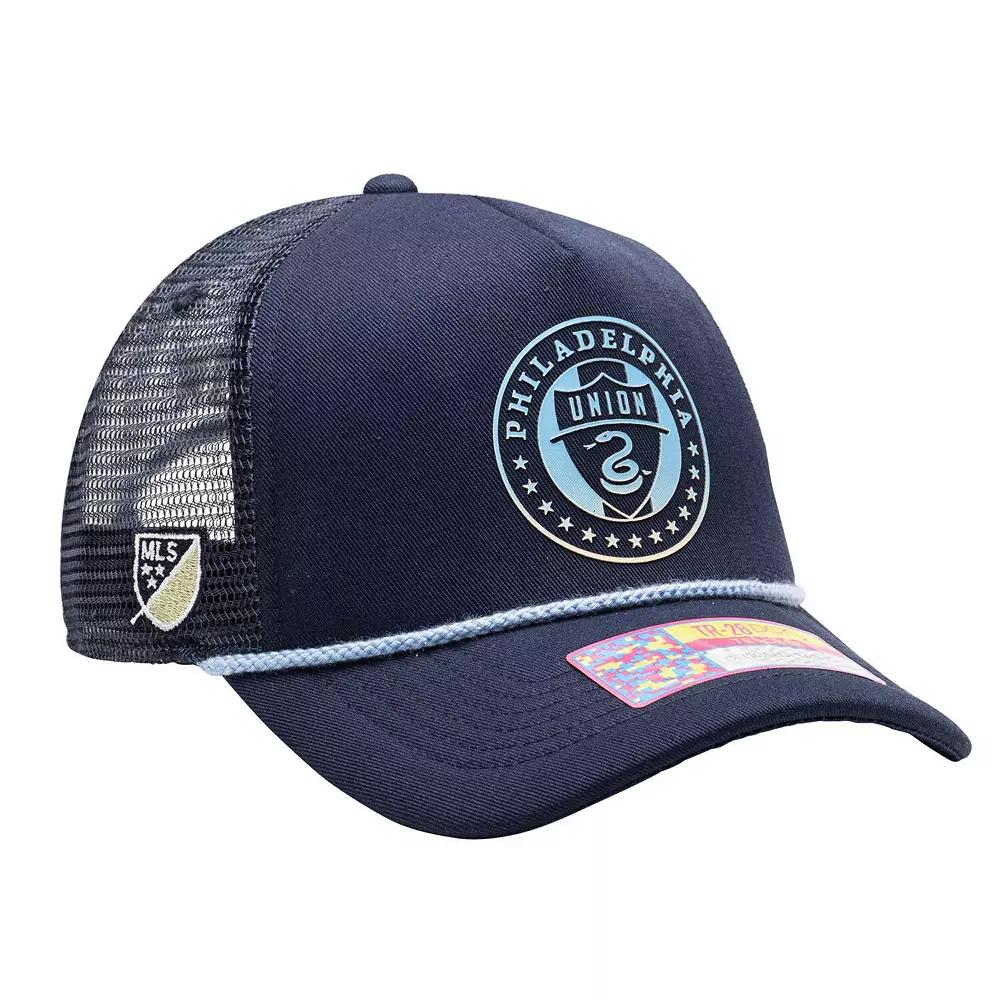 Men's Navy Philadelphia Union Atmosphere Trucker Adjustable Hat, Uni Blue Product Image