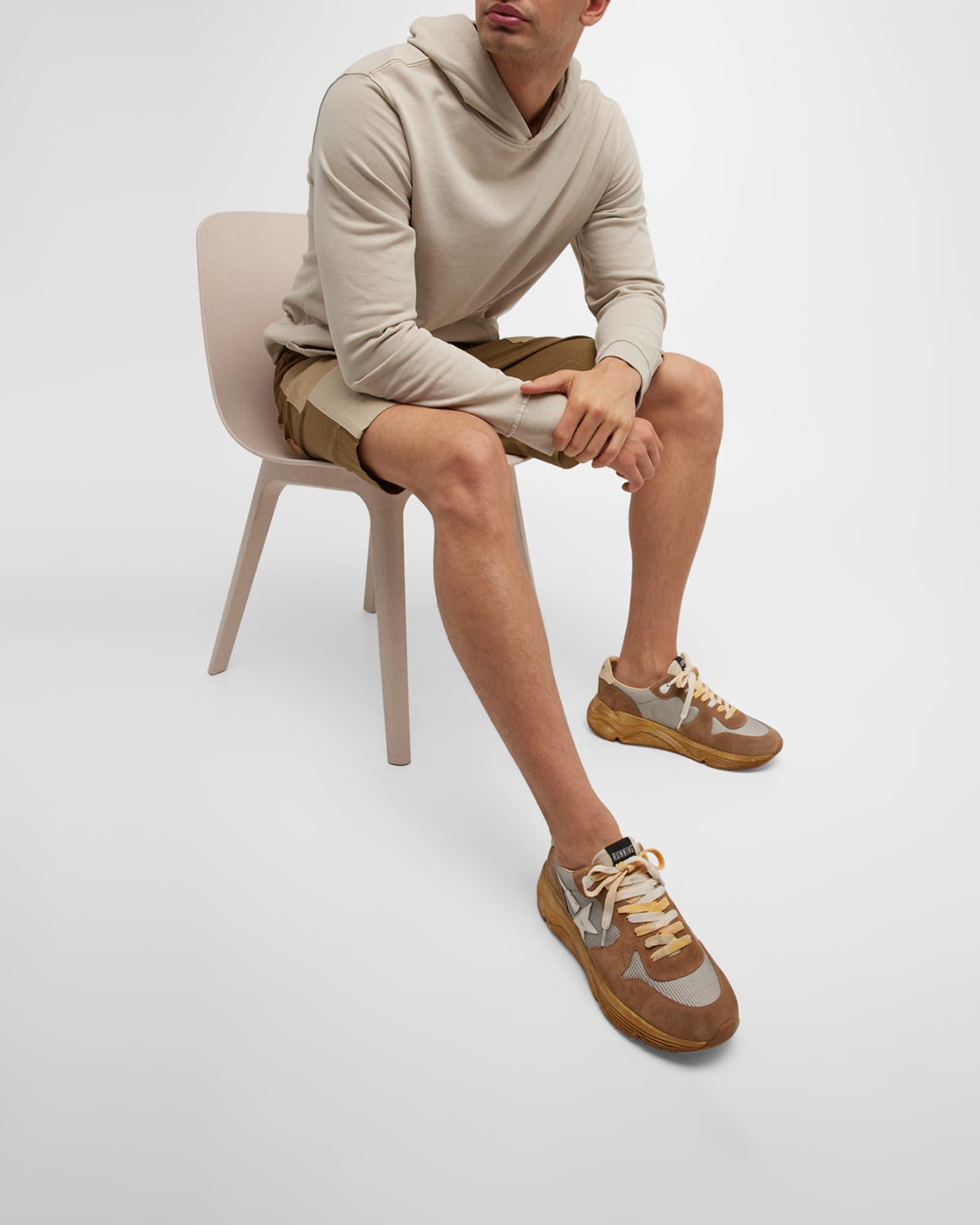 Men's Running Sole Suede & Mesh Sneakers Product Image