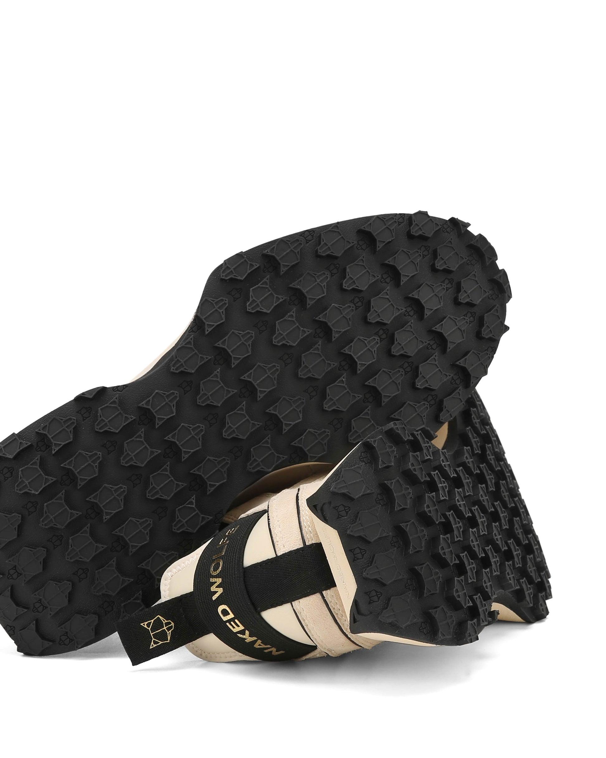 Petal Suede & Nylon Beige Product Image