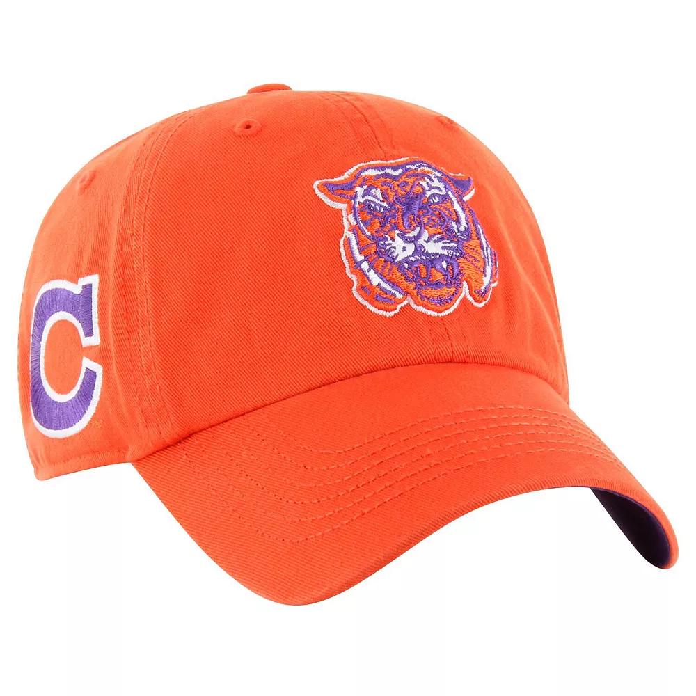 Men's '47 Orange Clemson Tigers Vintage Sure Shot Franchise Fitted Hat, Size: Medium Product Image