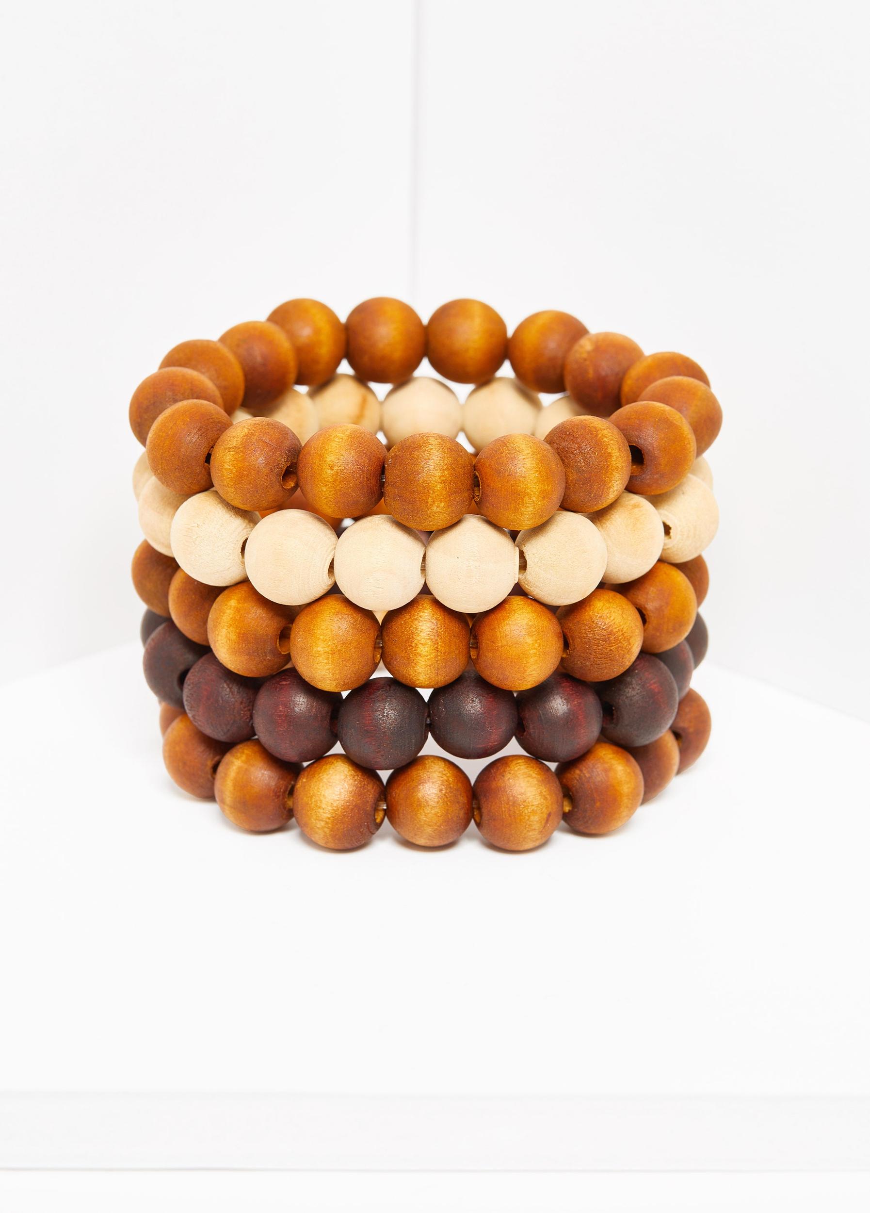 Wood Bead Bracelets Set Product Image