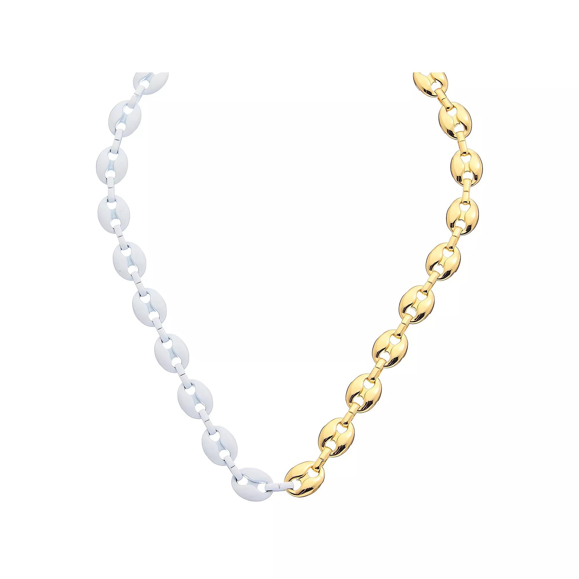 Juvell 18K Gold Plated Two-Tone Necklace, Women's, Two Tone Product Image