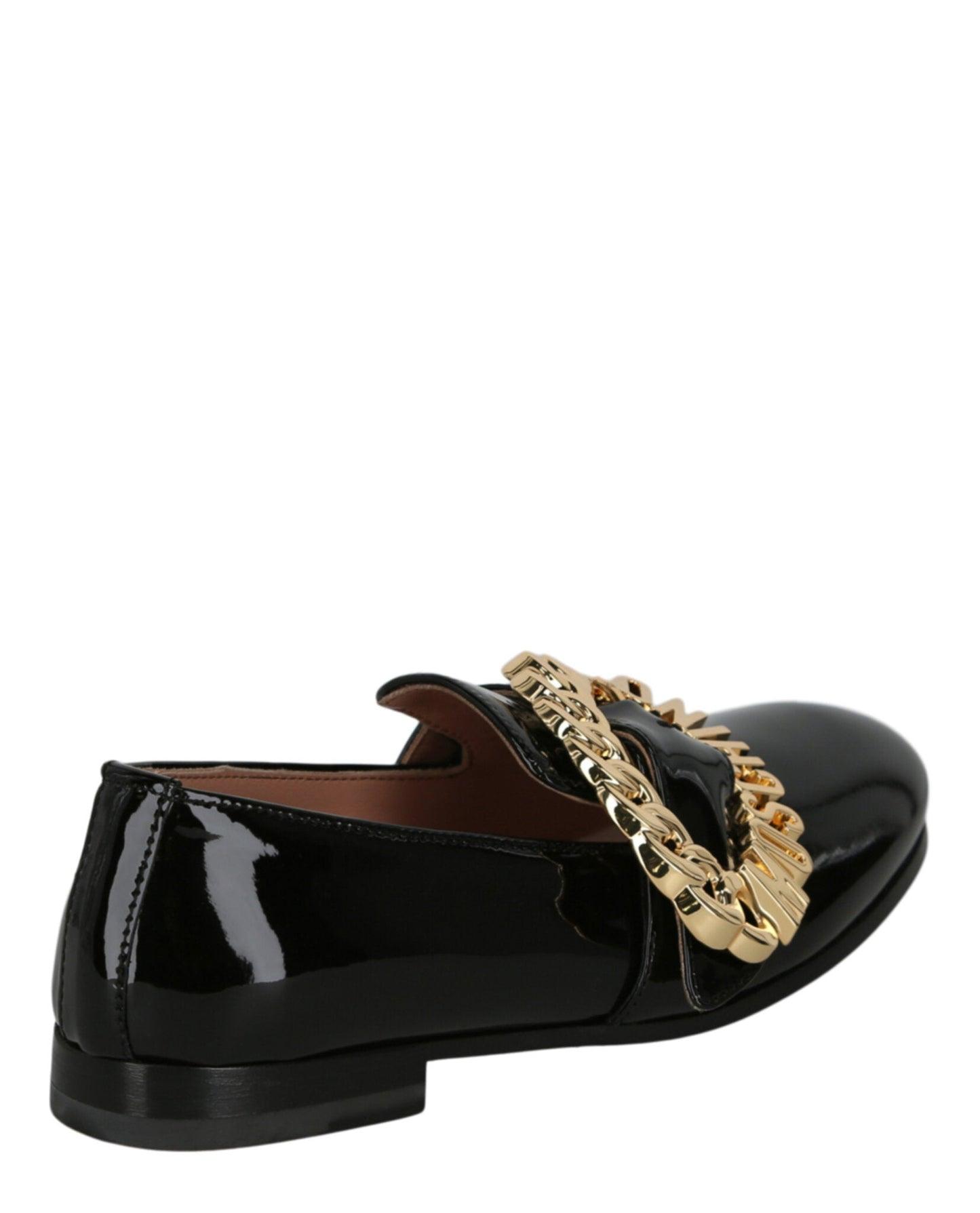 Moschino Logo Buckle Loafers Female Product Image
