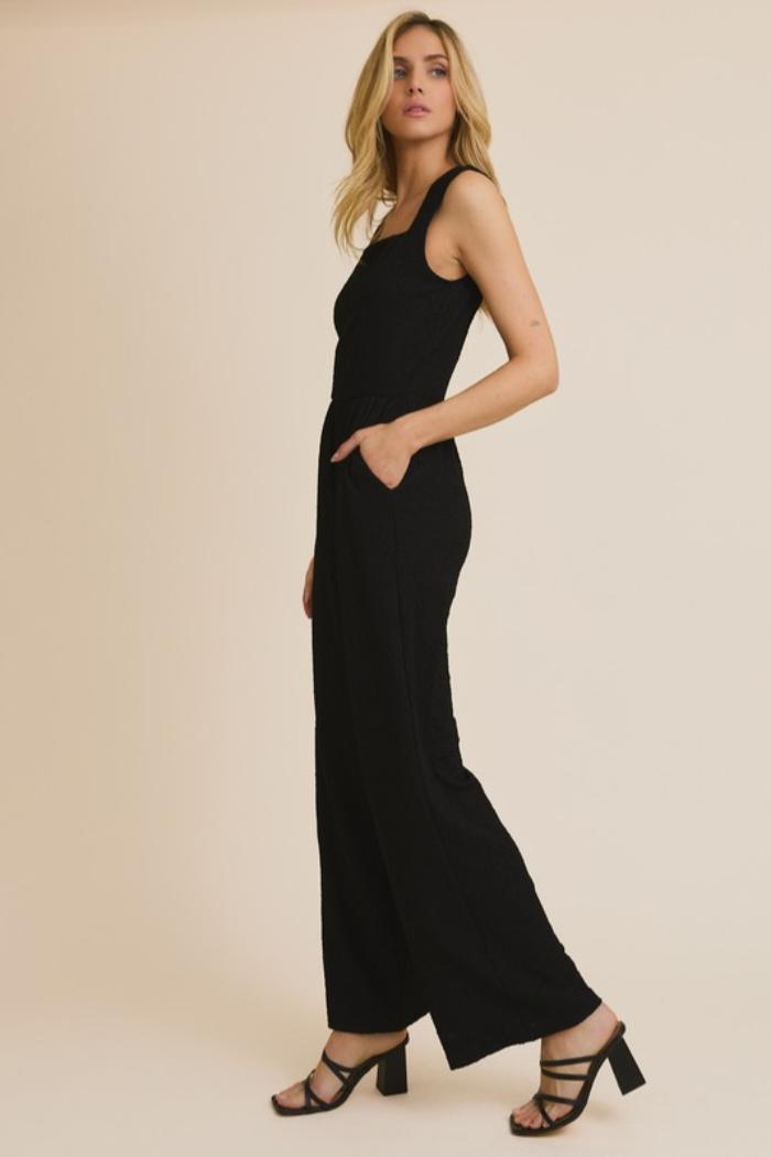 Square Neck Sleeveless Jumpsuit Product Image