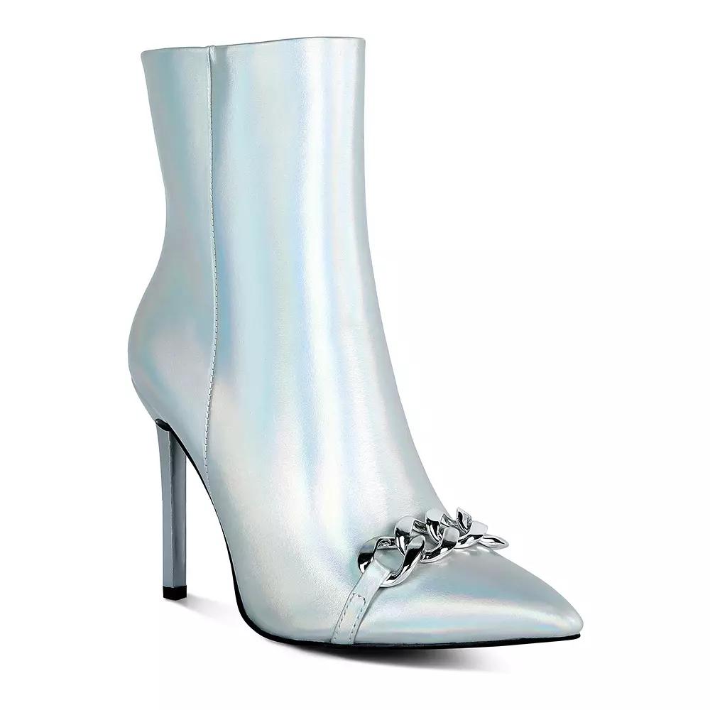 London Rag Firefly Hologram Women's Stiletto Ankle Boots,  Product Image