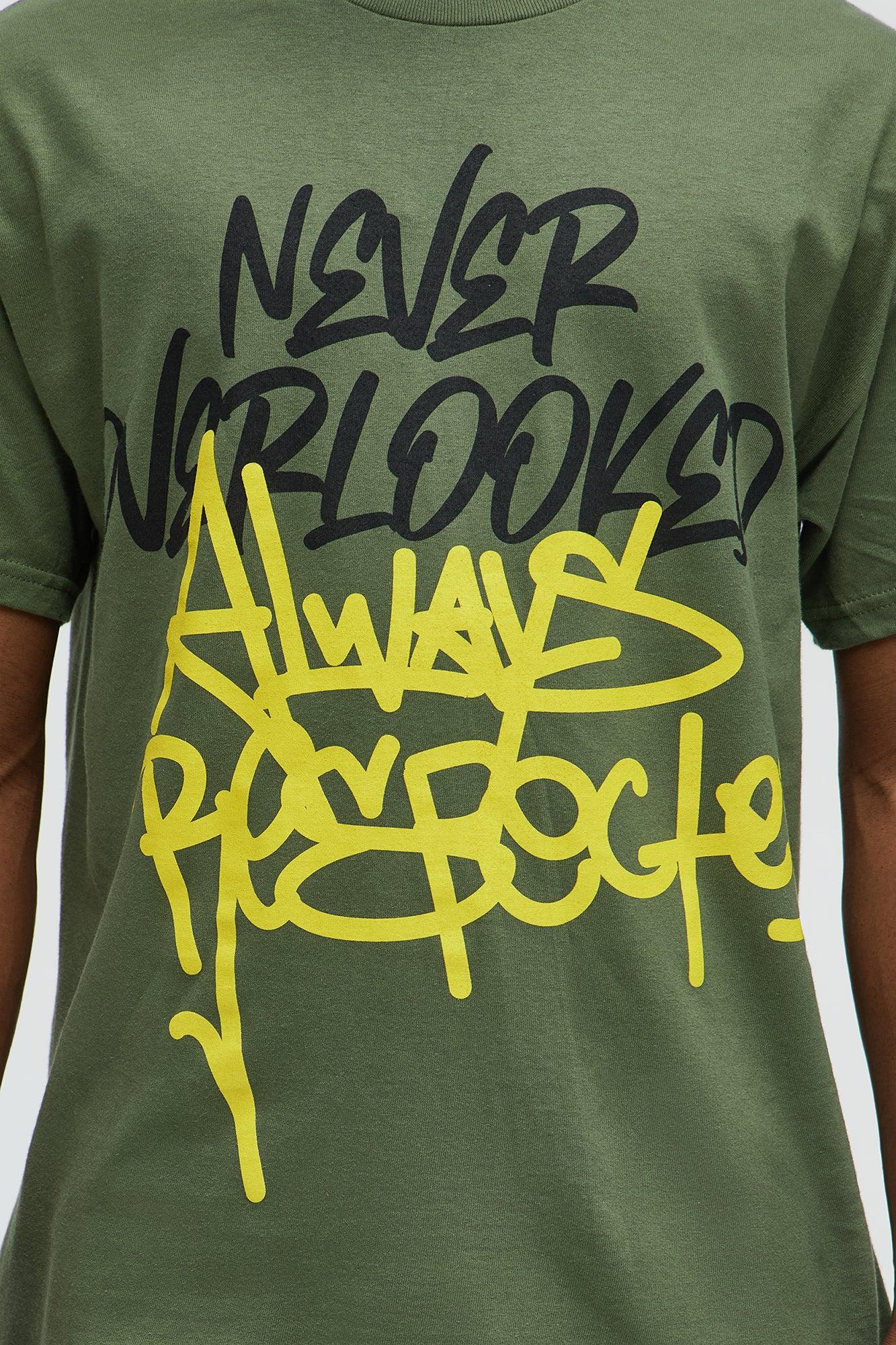 Never Overlooked Short Sleeve Tee - Olive Male Product Image