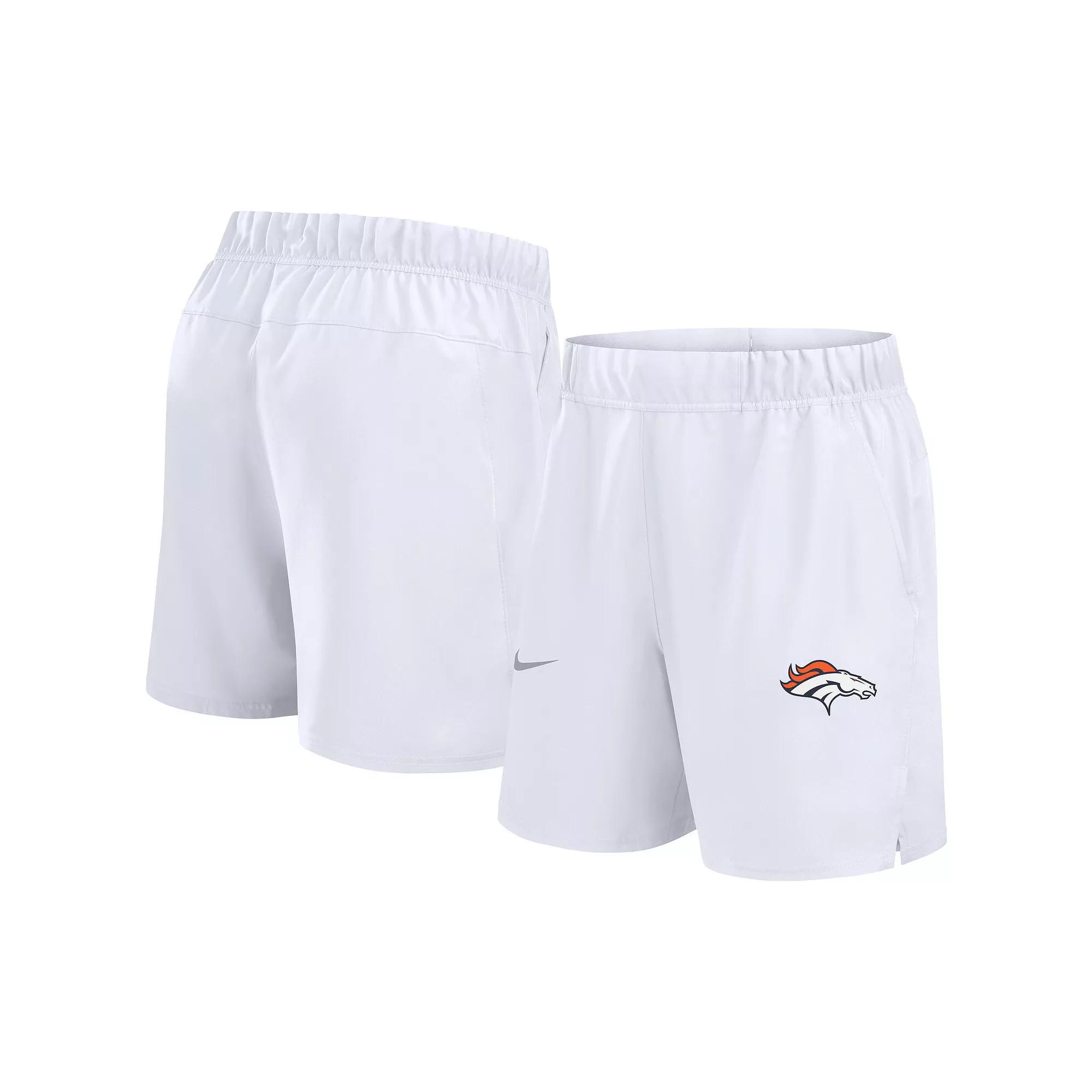 Men's Nike White Denver Broncos Blitz Victory Performance Shorts, Size: XL Product Image