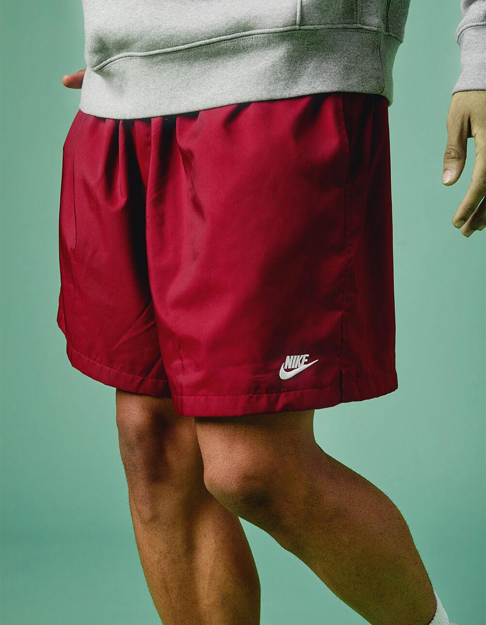NIKE Club Woven Flow Mens Shorts - BURGUNDY Product Image