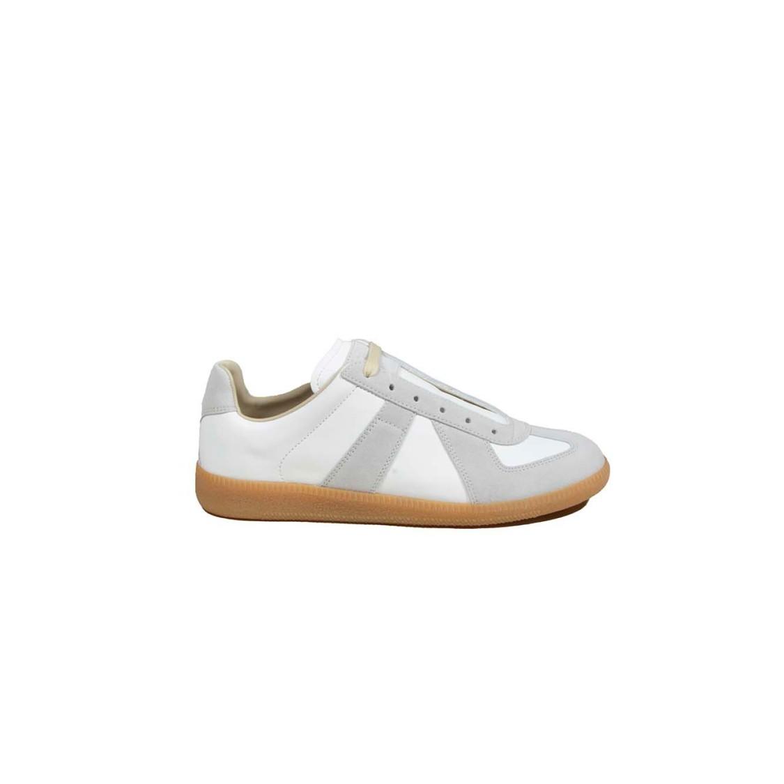 MAISON MARGIELA Replica Leather And Suede Sneakers In White Product Image