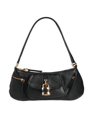 CHLOÉ The 99 Embellished Textured-leather Shoulder Bag In Black Product Image