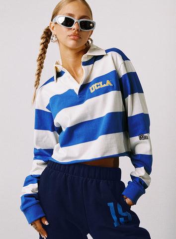 UCLA Rugby Polo Blue / White Product Image