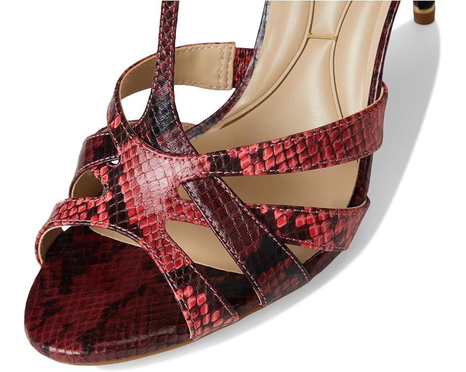 Kyla Crocodile-Embossed Leather Sandals Product Image