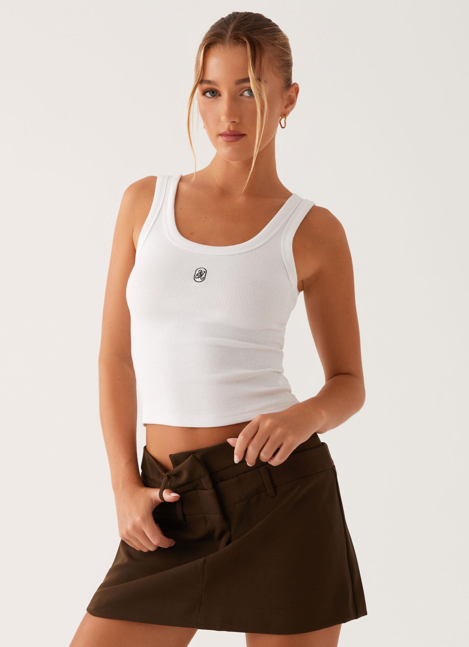 Solstice Mini Skirt - Khaki Product Image