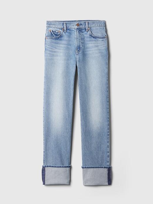 High Rise Studded '90s Straight Jeans Product Image