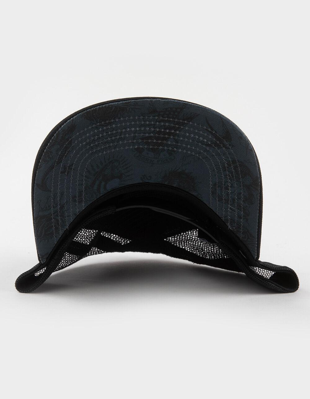 ED HARDY Rhinestone Tiger Womens Trucker Hat - BLACK Product Image