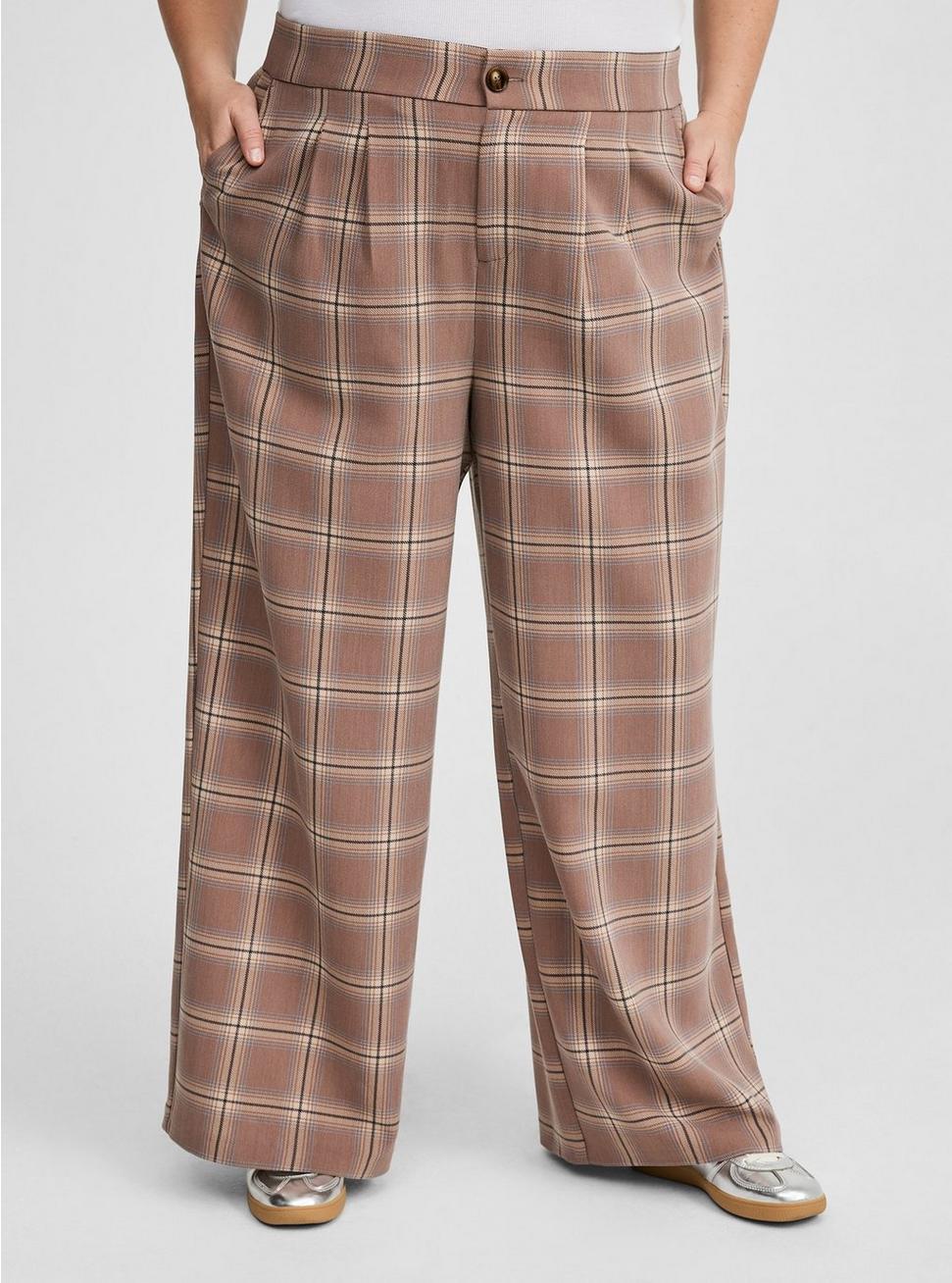 Wide Leg Tailored Twill Pant Product Image