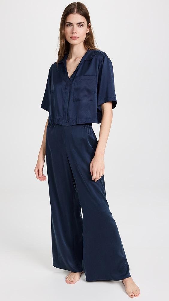 Lunya Washable Silk High Rise Pant Set | Shopbop Product Image