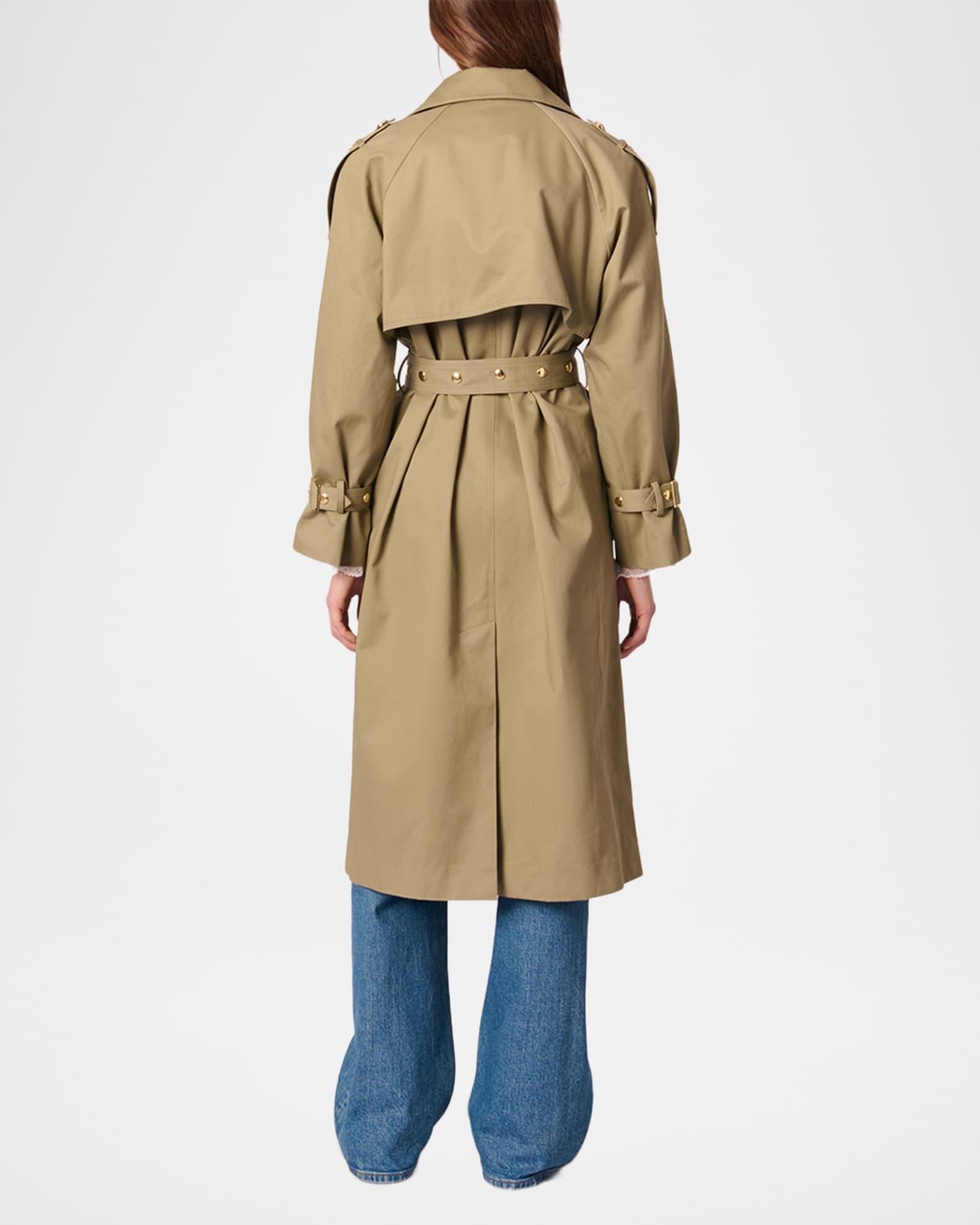 Greena Studded Trench Coat Product Image