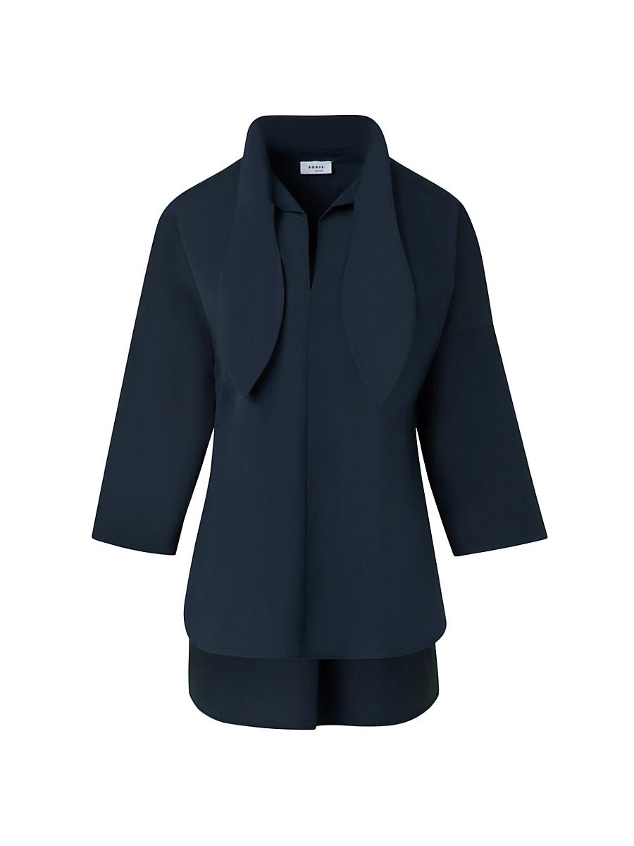 Womens Marine Knot Cotton Tunic Blouse Product Image