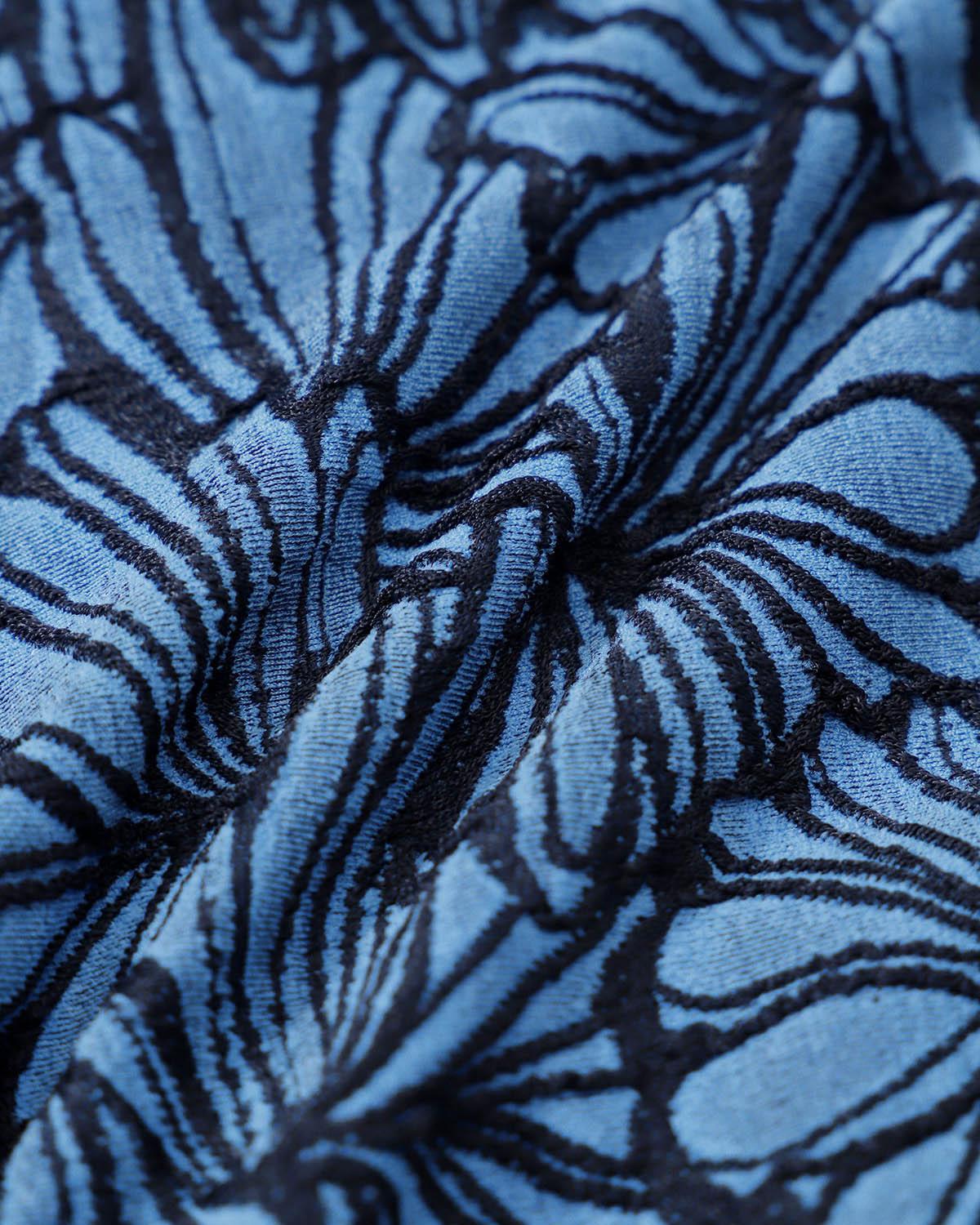 Blue Geometric Twist Bikini Set Product Image