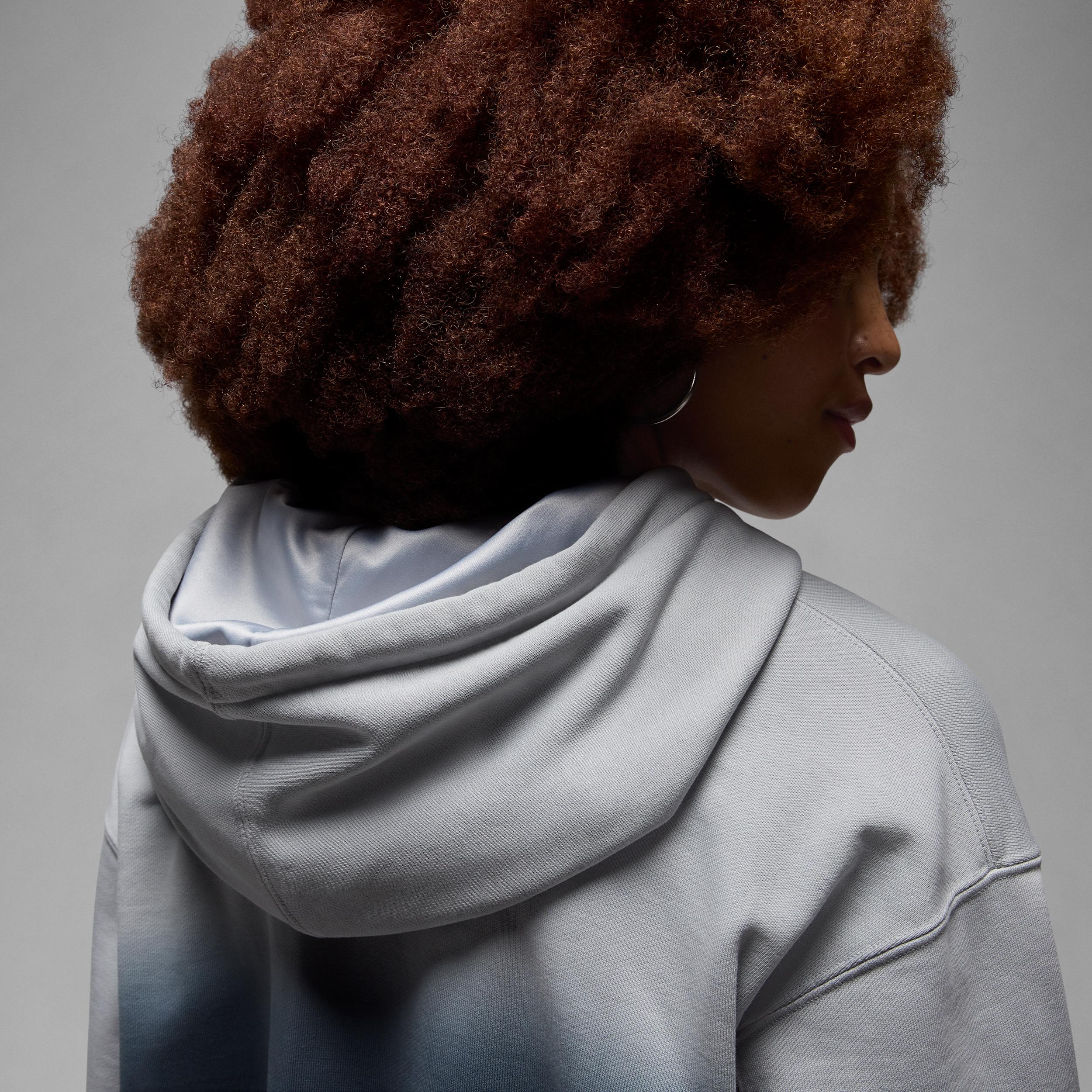 Jordan Flight Fleece Women's Satin-Lined Pullover Hoodie Product Image